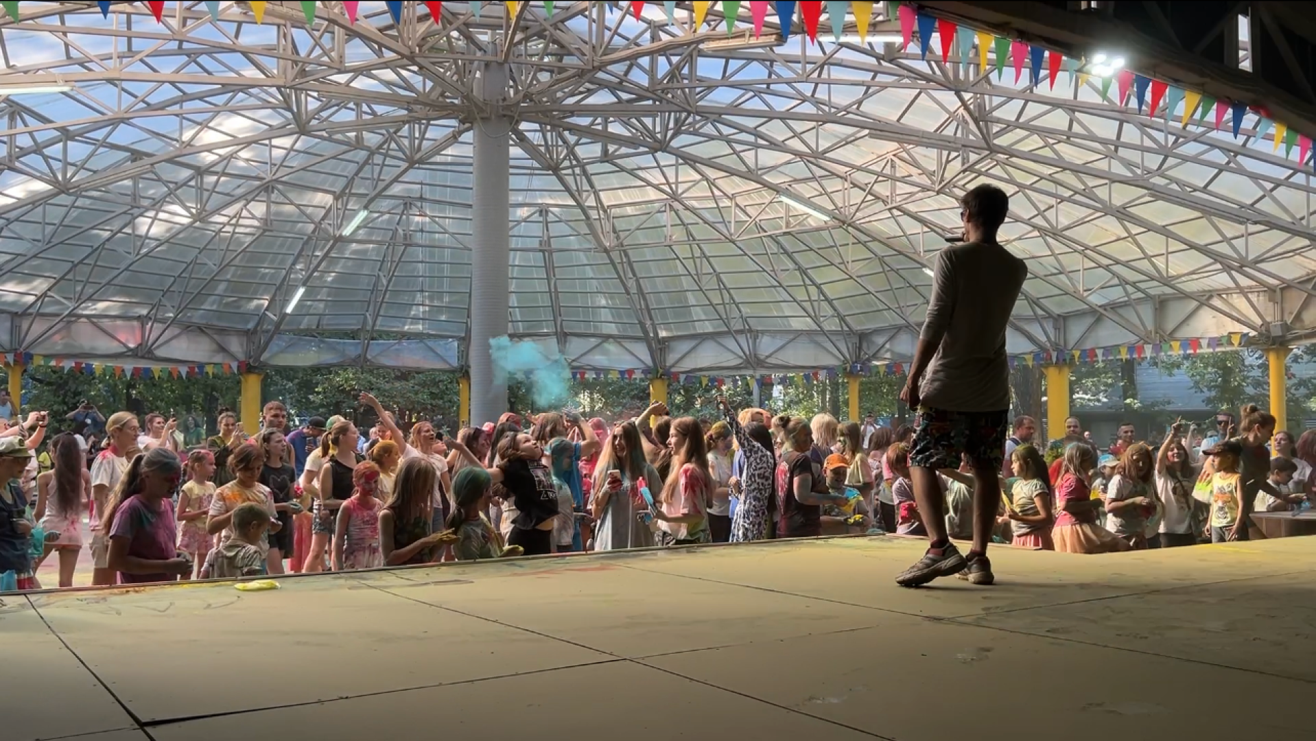 химки, день семьи любви и верности, парк, дети, краски холи,