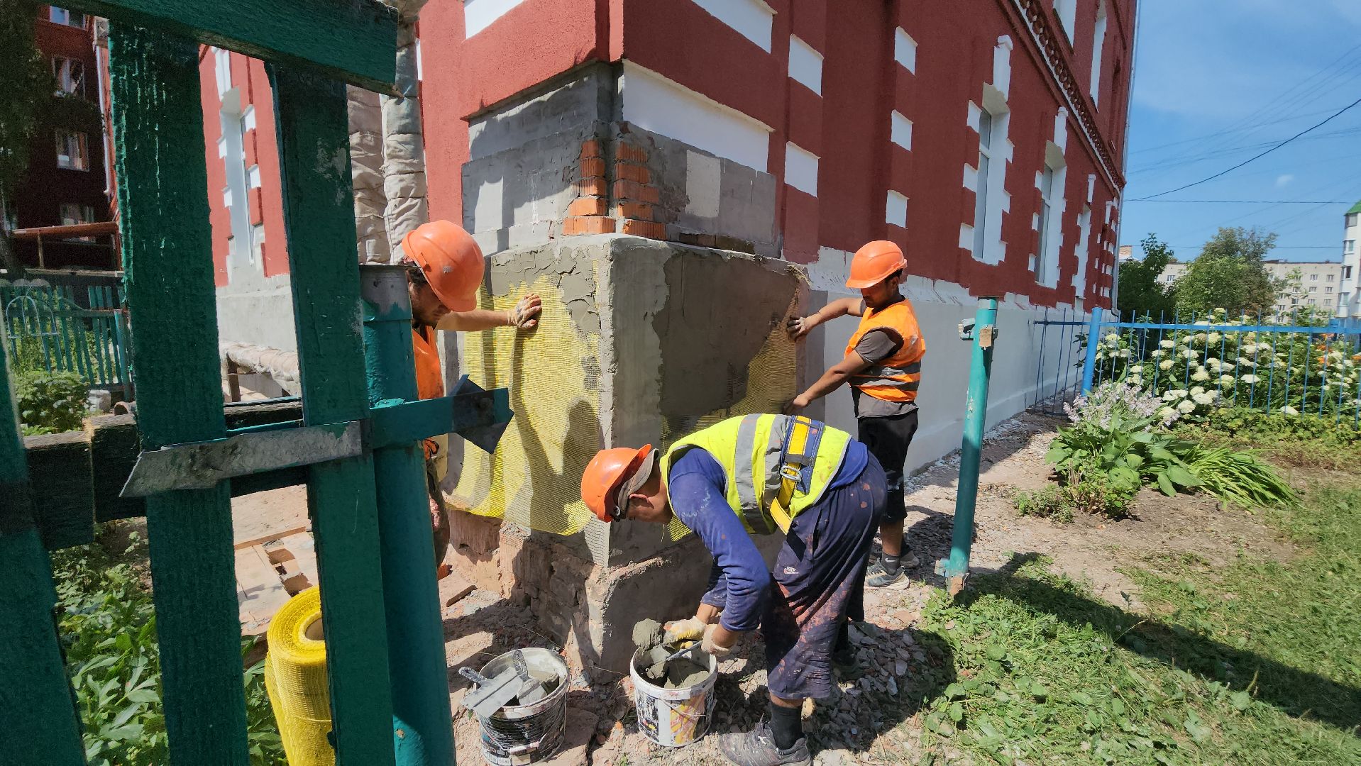 серпухов, улица красный текстильщик, жкх, ремонт фасада дома, капремонт жилого фонда,