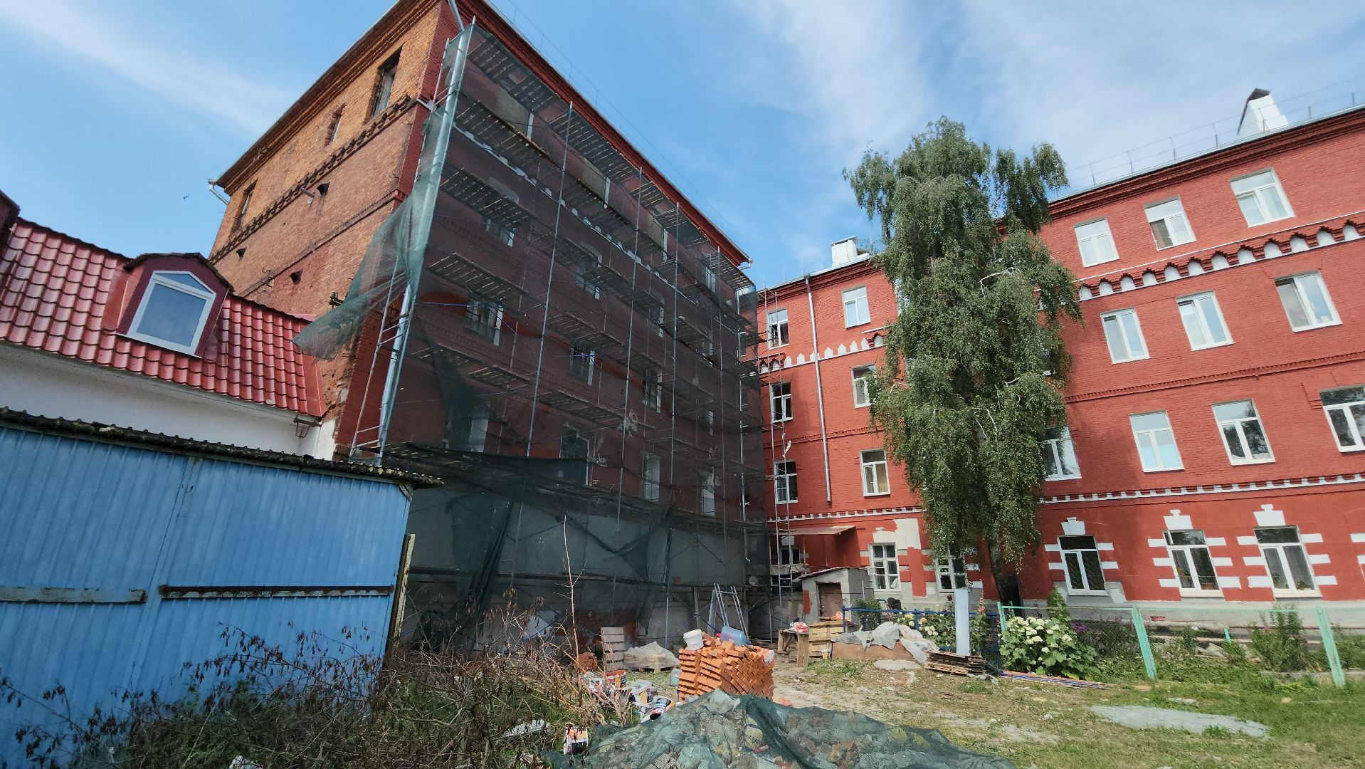 серпухов, улица красный текстильщик, жкх, ремонт фасада дома, капремонт жилого фонда,