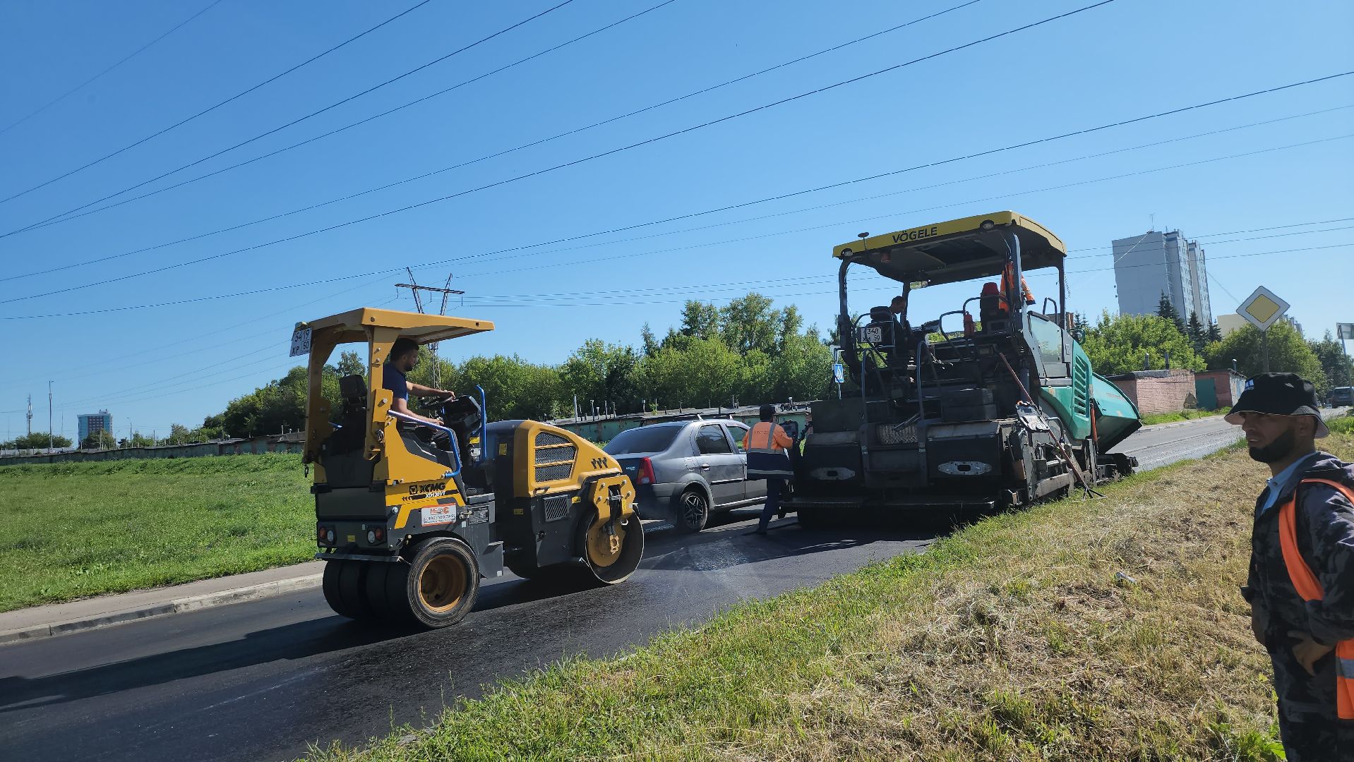 серпухов, подмосковье, укладка асфальта, дорога, ремонт дорог,
