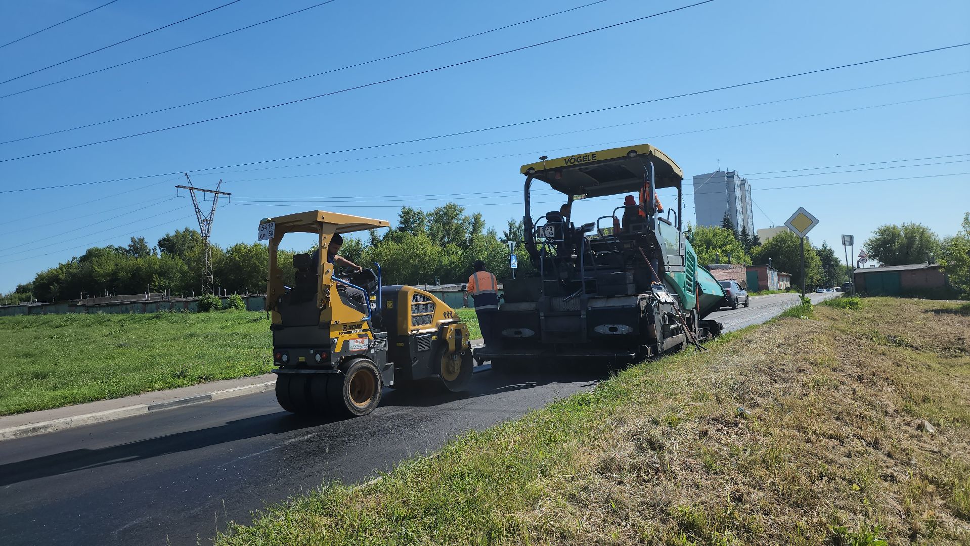 серпухов, подмосковье, укладка асфальта, дорога, ремонт дорог,