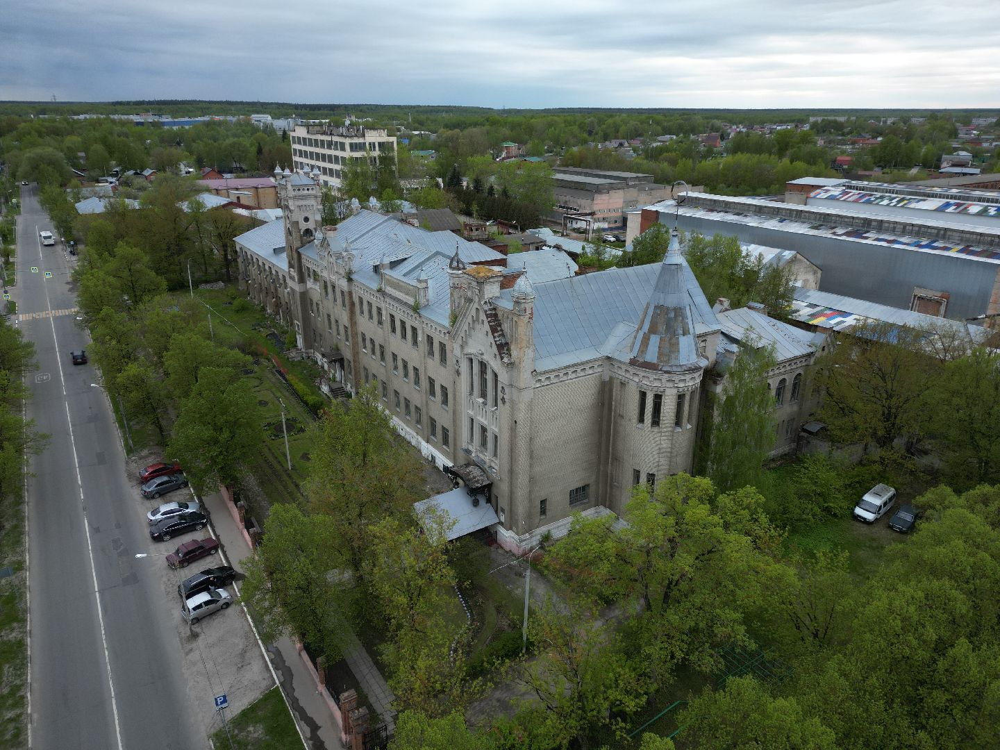 видео с коптера, станкин, университет,