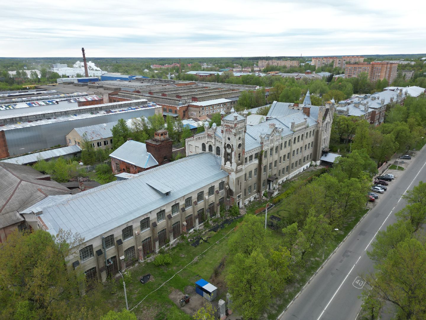 видео с коптера, станкин, университет,