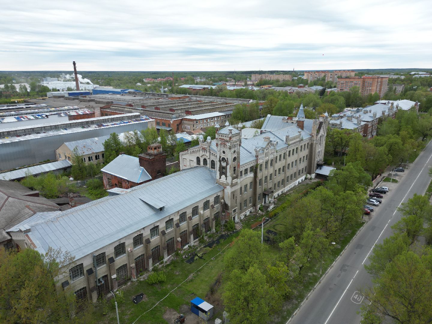 видео с коптера, станкин, университет,