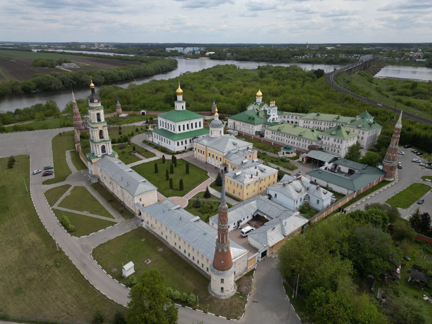 видео с коптера, коломна, монастырь,