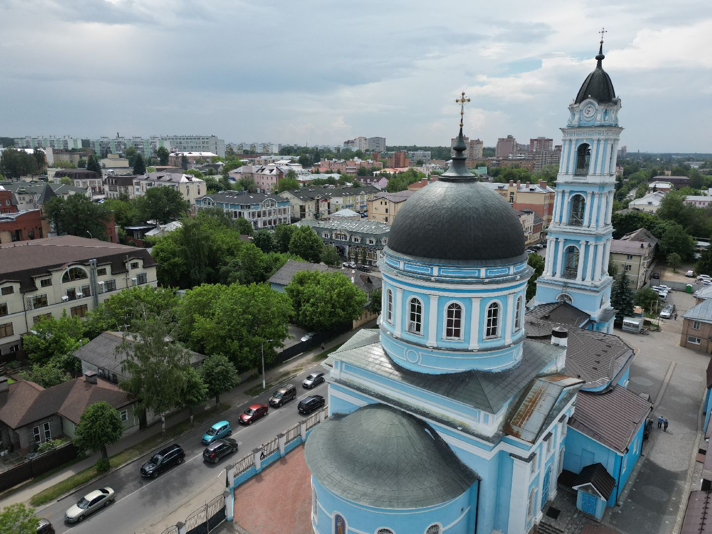 видео с коптера, собор, храм,