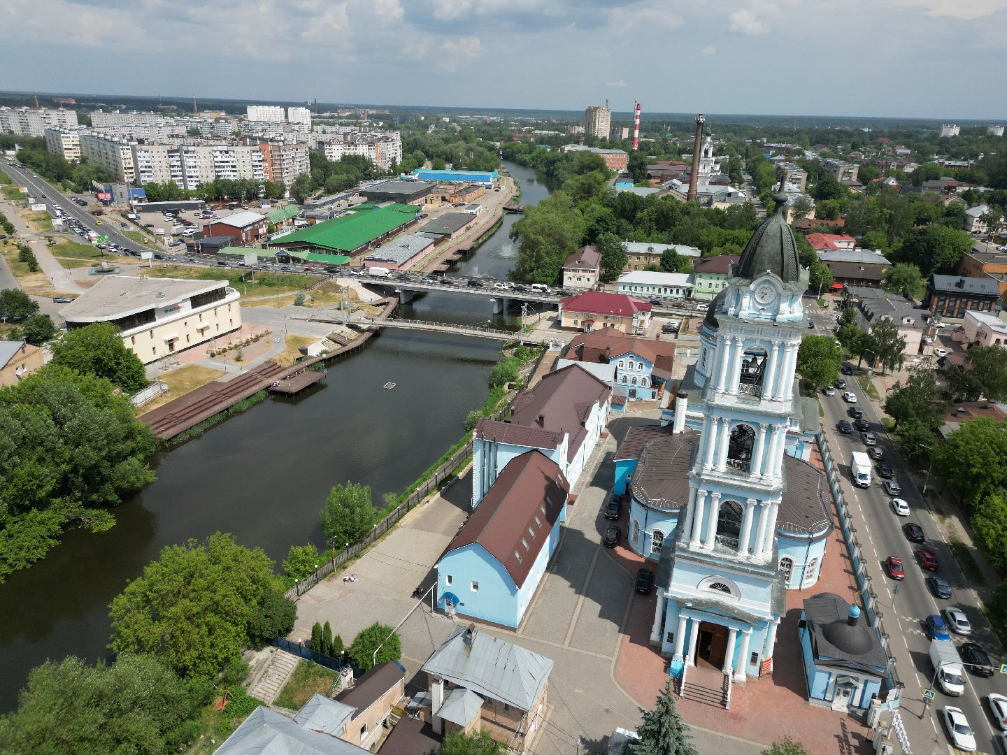 видео с коптера, собор, храм,