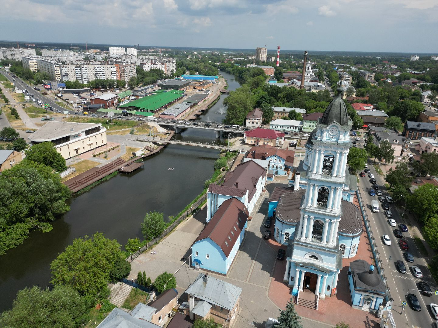 видео с коптера, собор, храм,