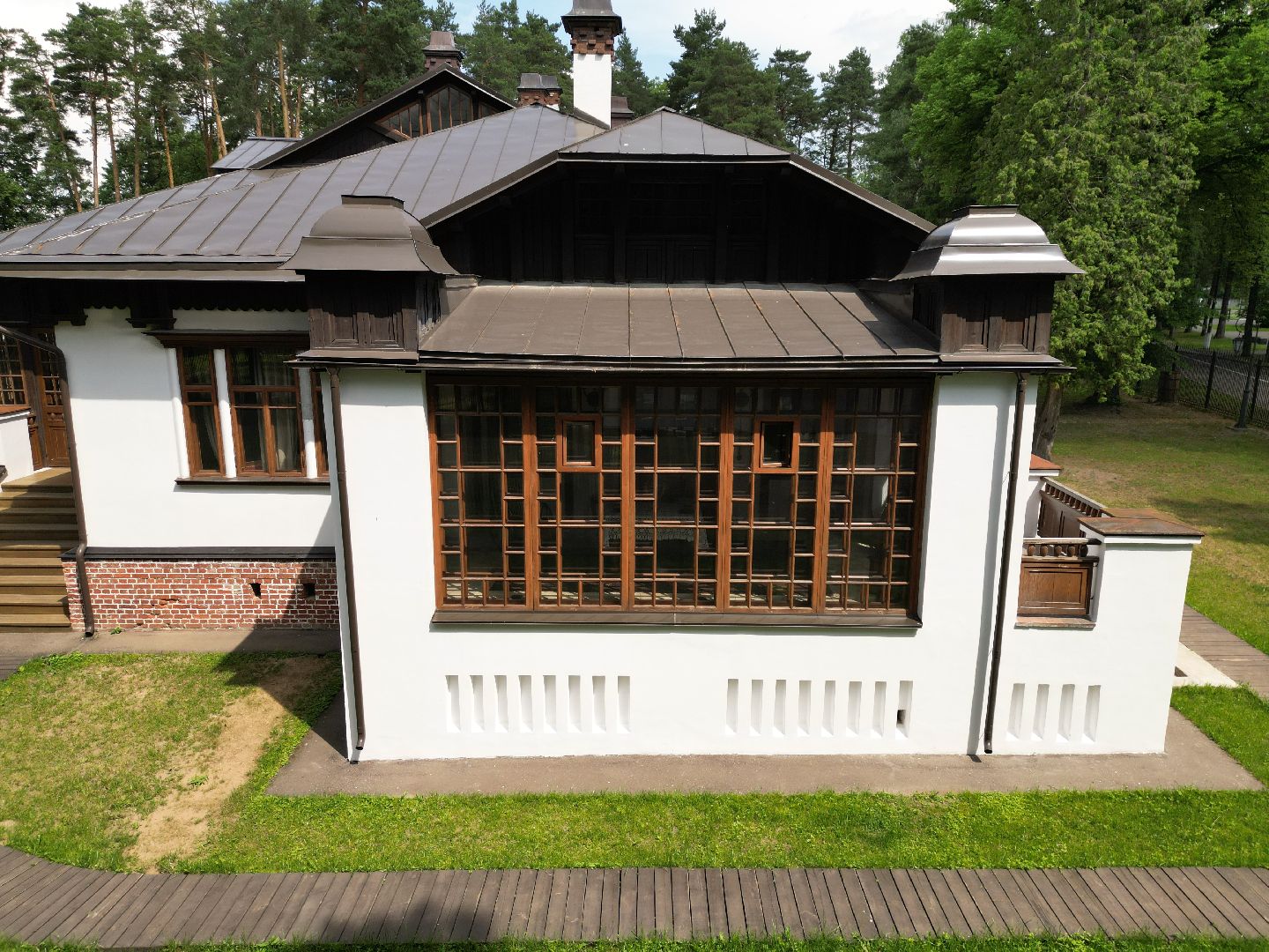 музей, видео с коптера, дом,