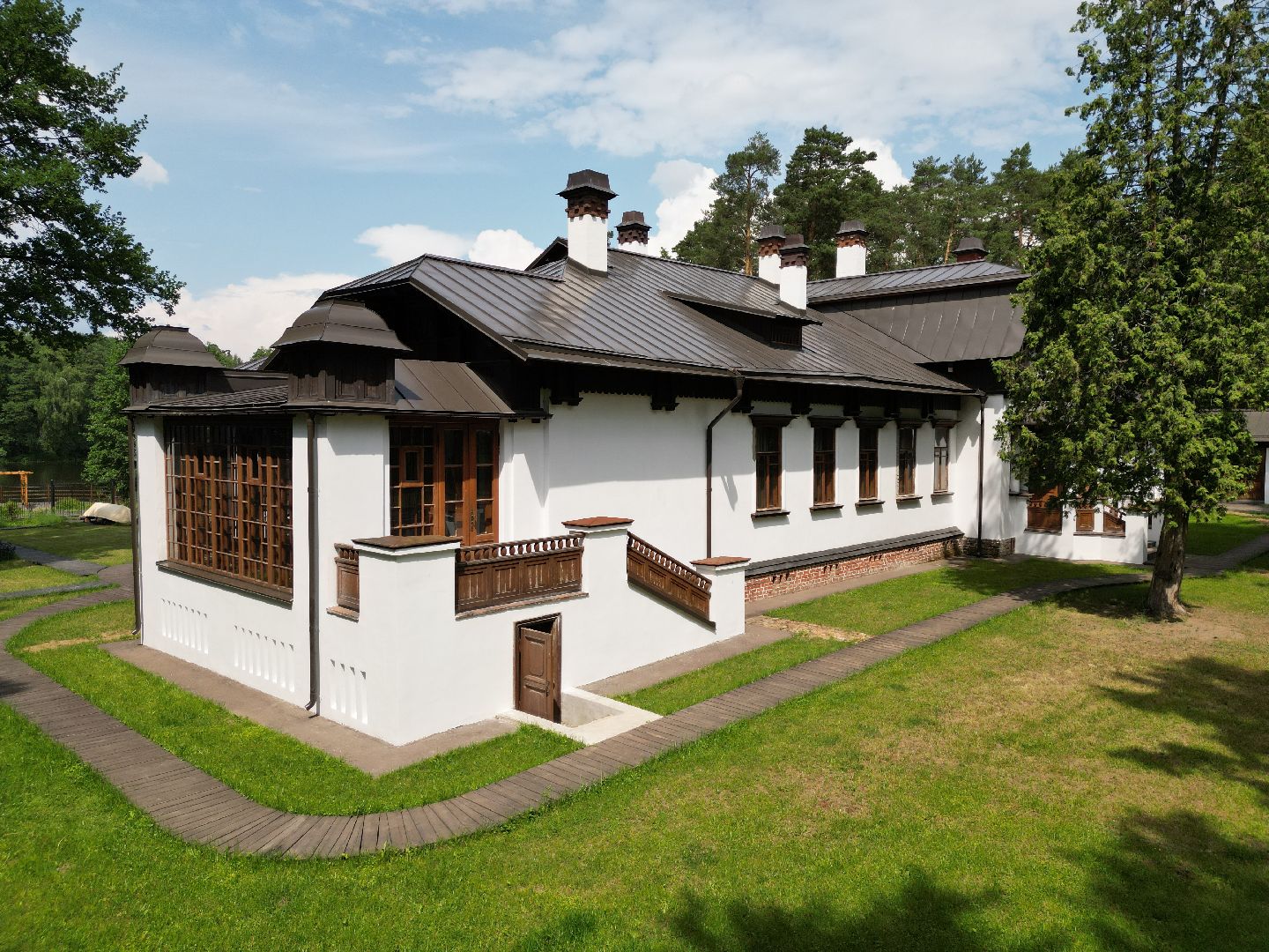 музей, видео с коптера, дом,