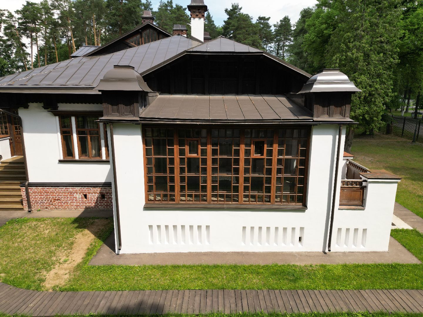 музей, видео с коптера, дом,