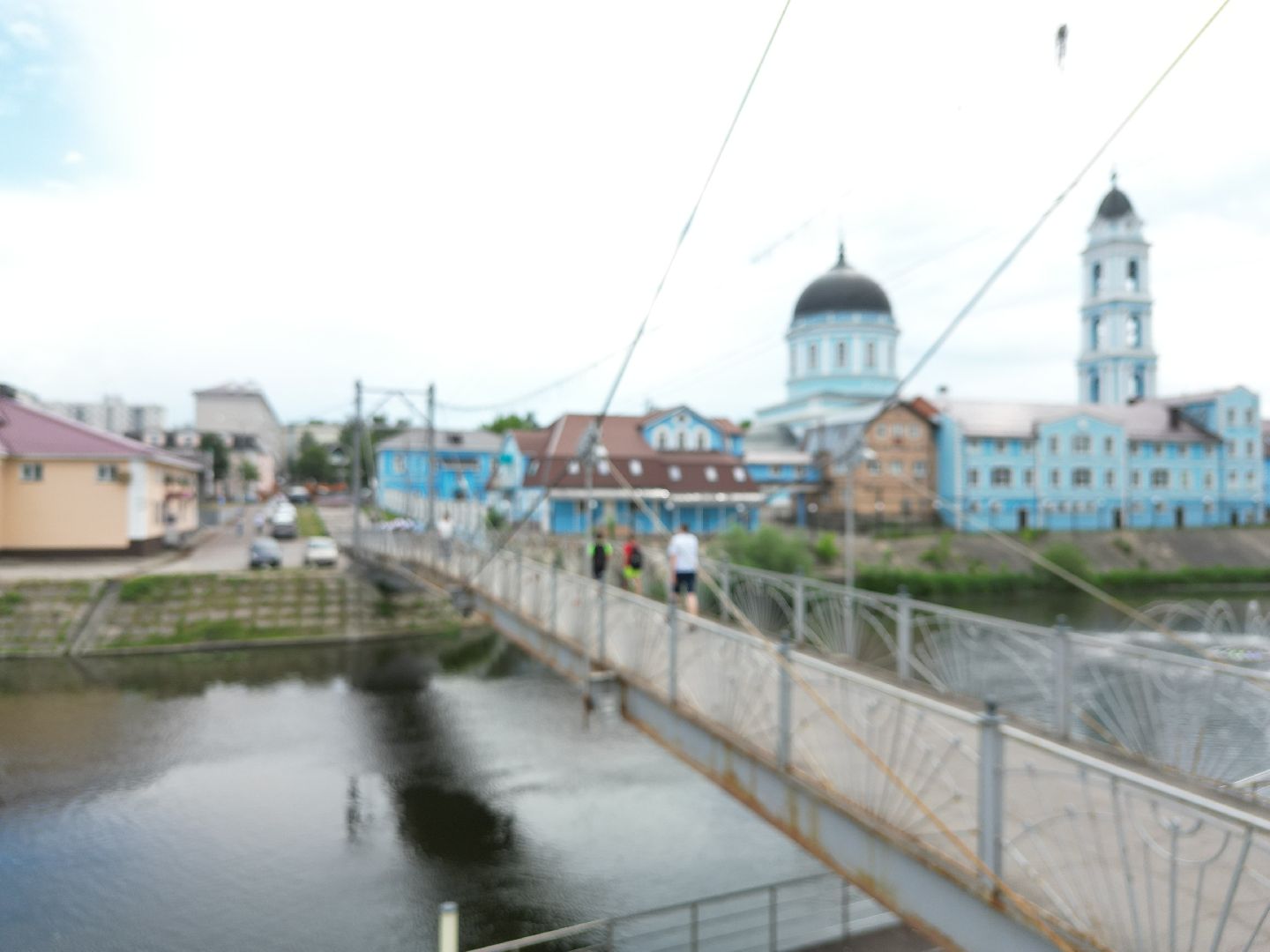 видео с коптера, ногинск, мост,