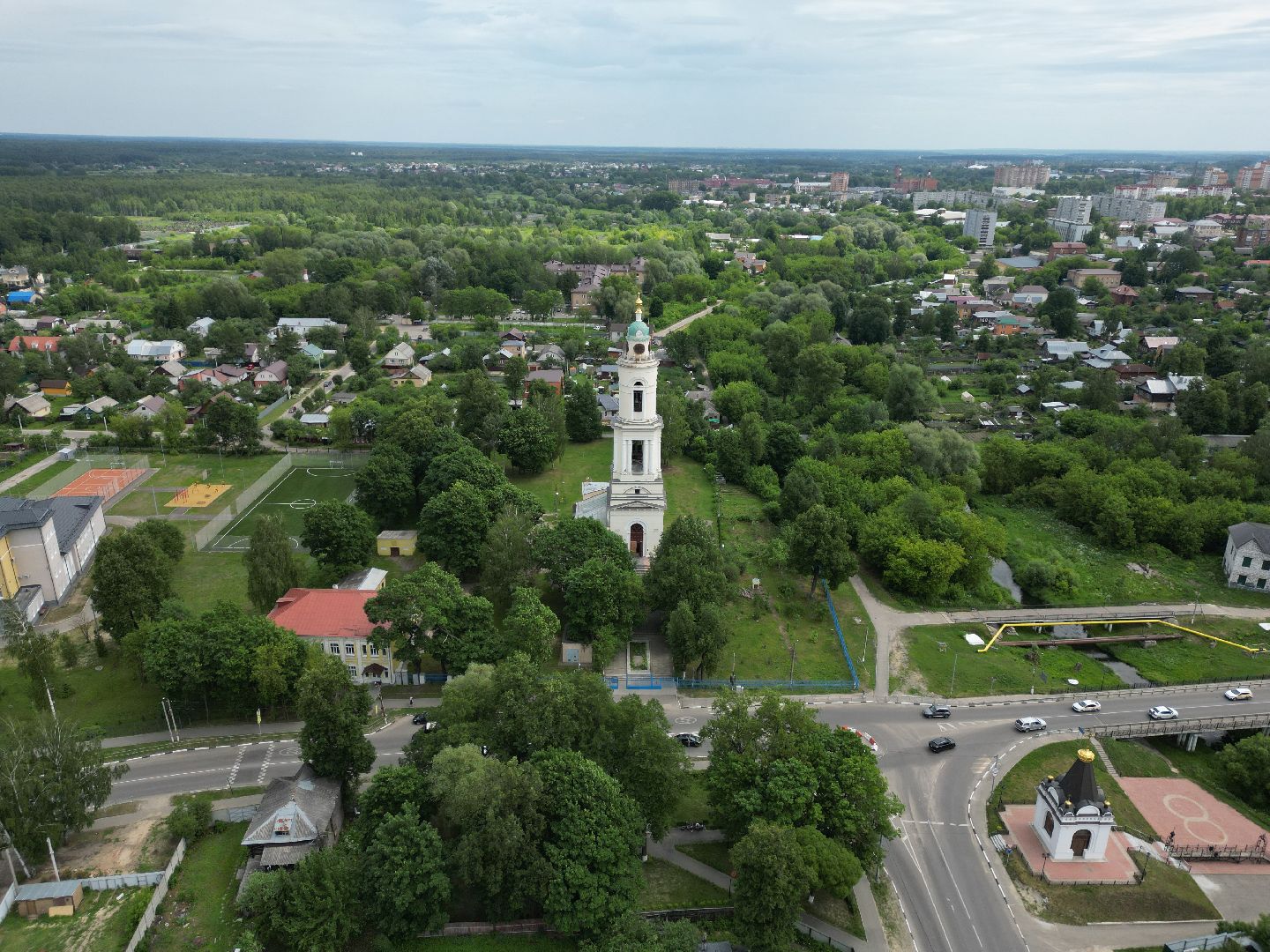 видео с коптера, церковь, храм,