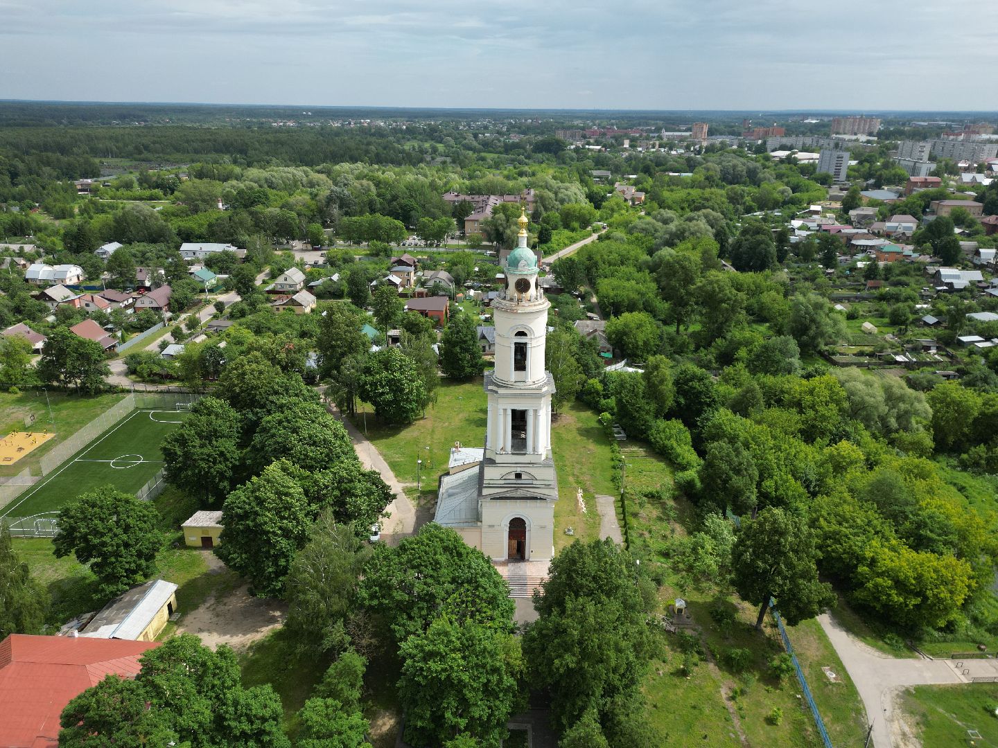 видео с коптера, церковь, храм,