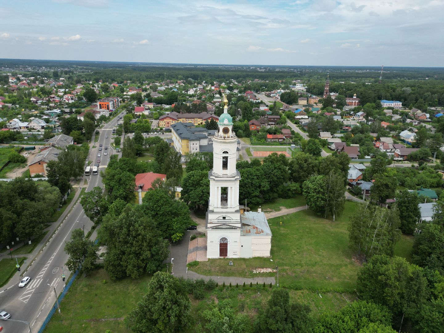видео с коптера, церковь, храм,