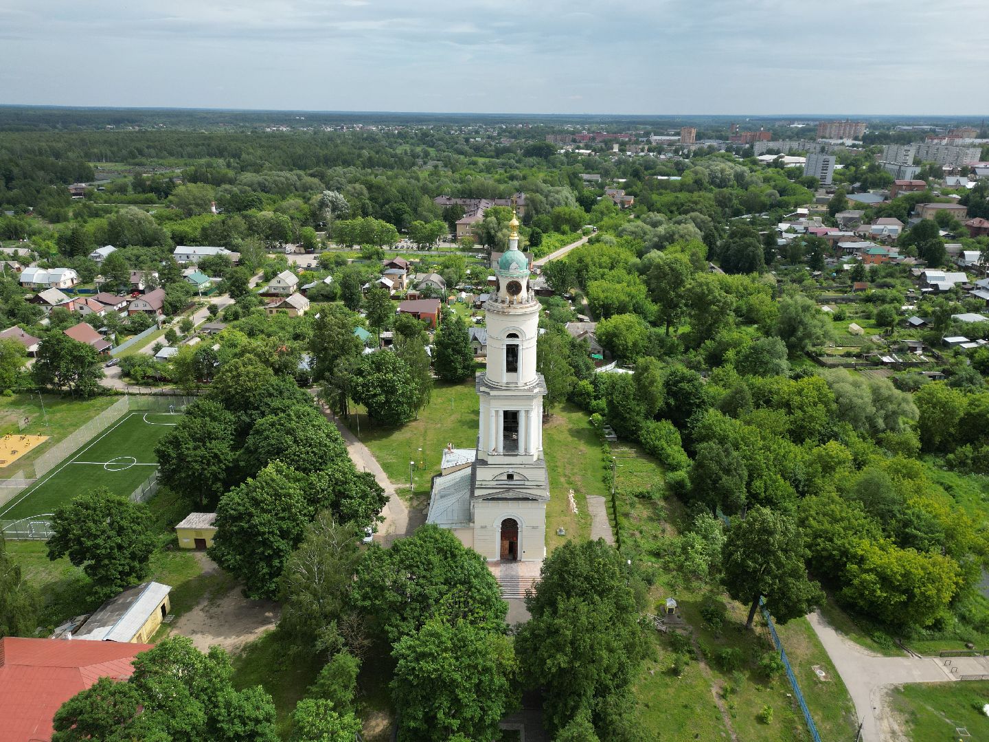 видео с коптера, церковь, храм,