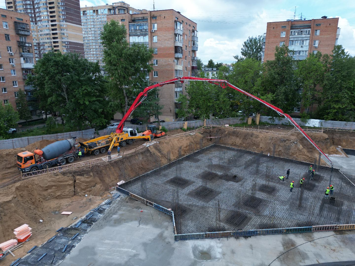 видео с коптера, школа, ремонт,