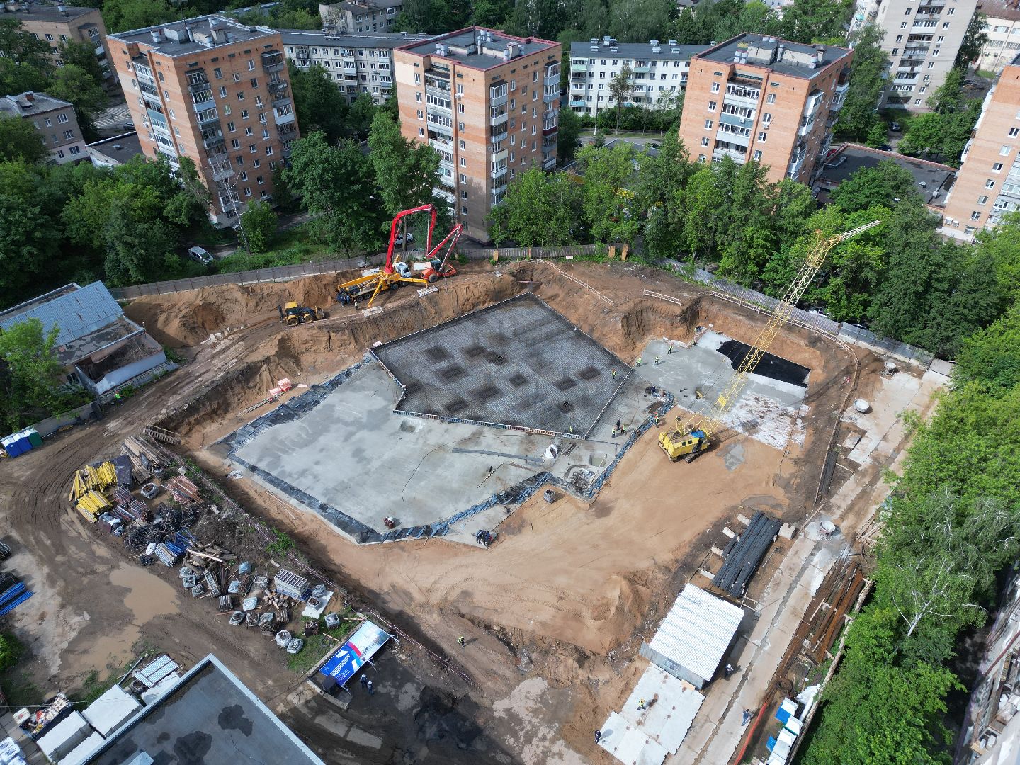 видео с коптера, школа, ремонт,