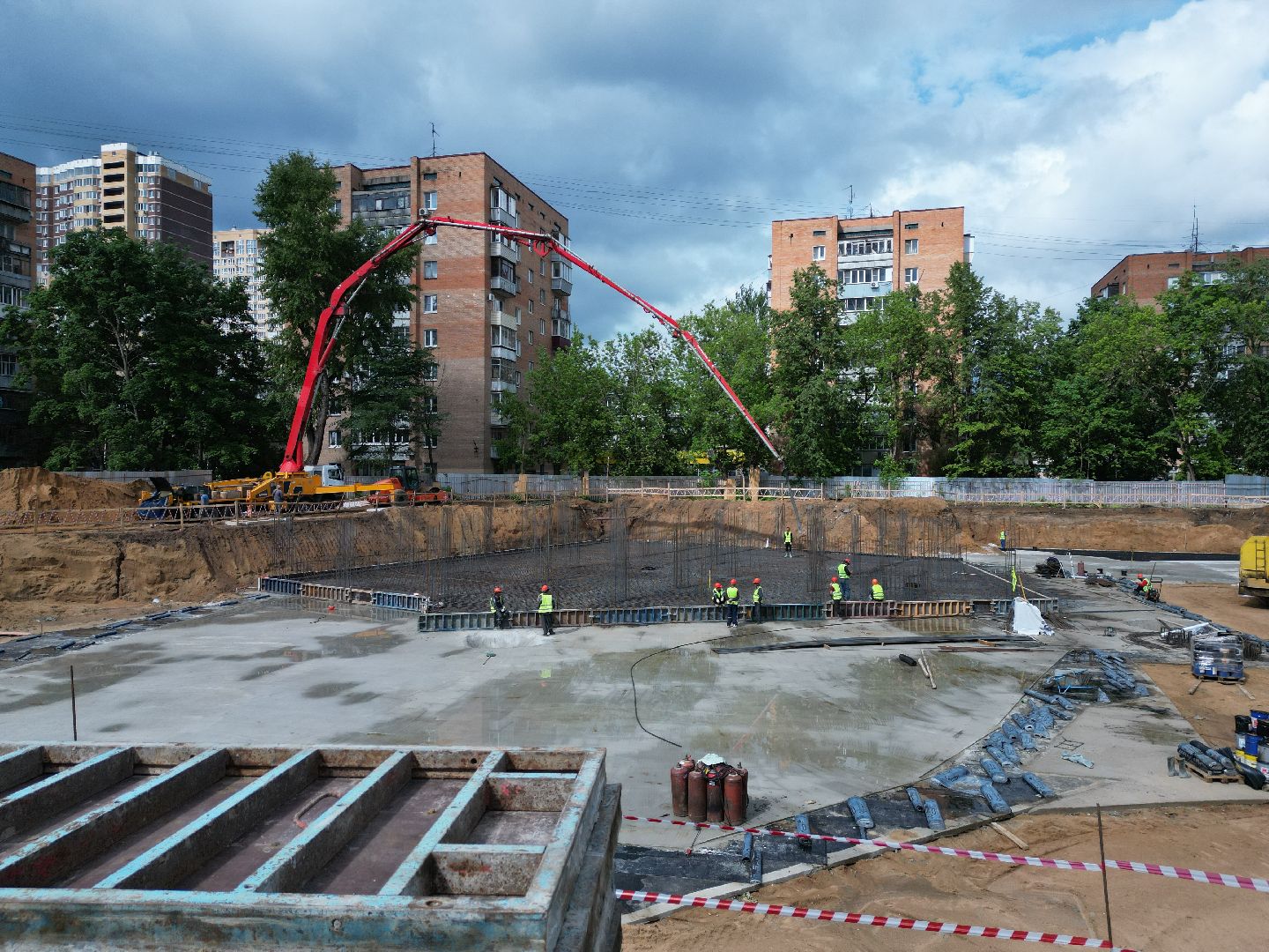 видео с коптера, школа, ремонт,