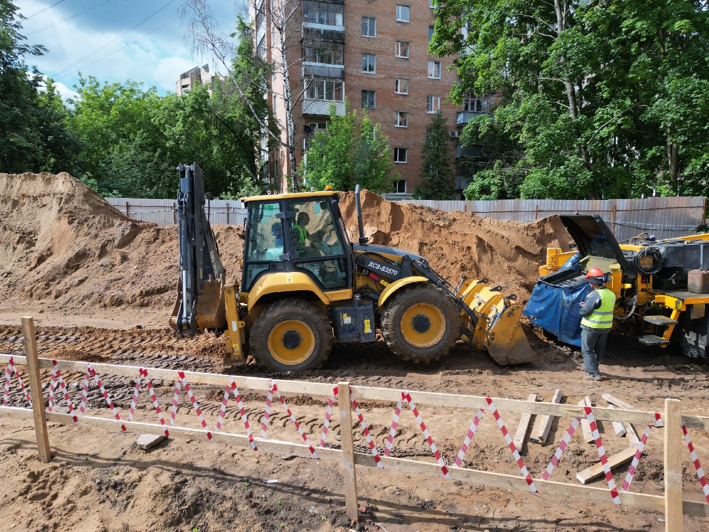 видео с коптера, школа, ремонт,