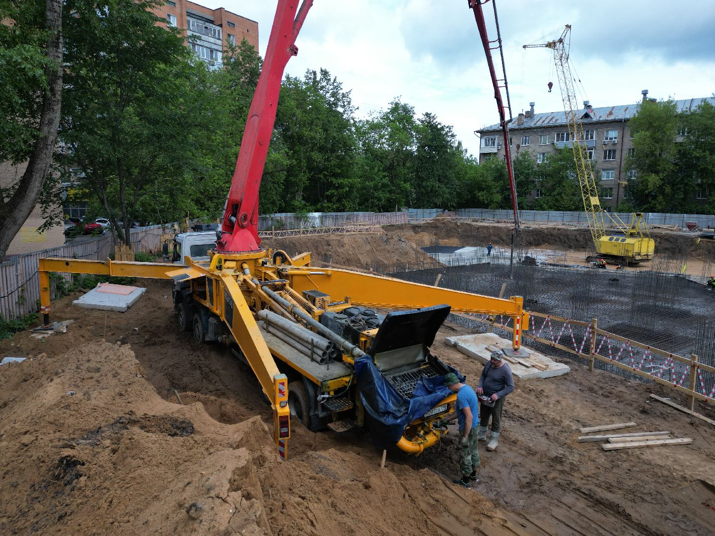 видео с коптера, школа, ремонт,