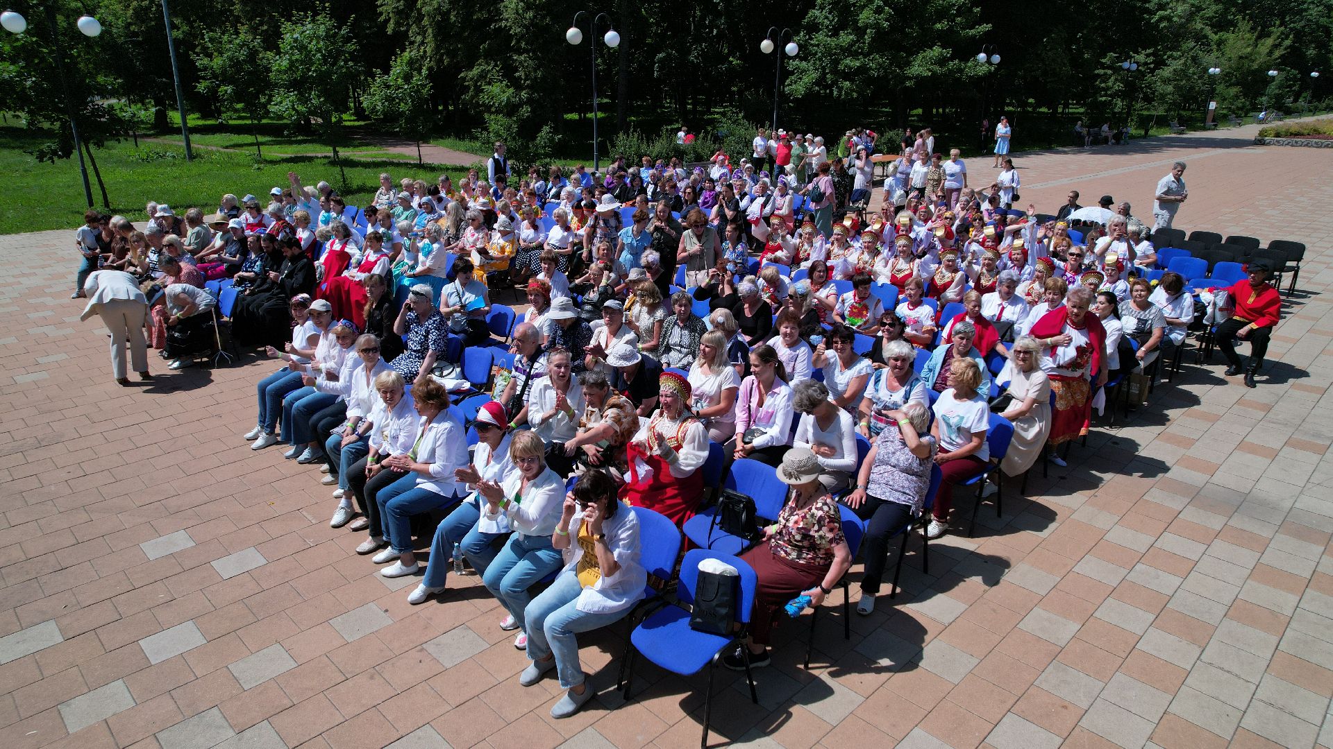 видео с коптера, люберцы, активное долголетие, фестиваль,