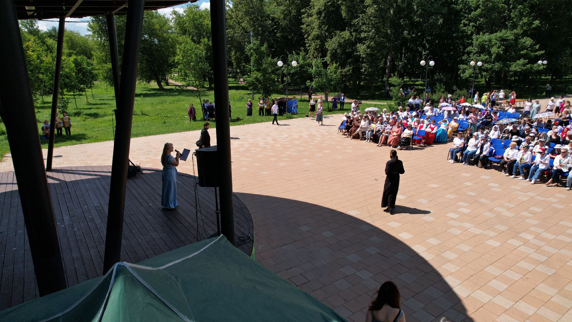 видео с коптера, люберцы, активное долголетие, фестиваль,