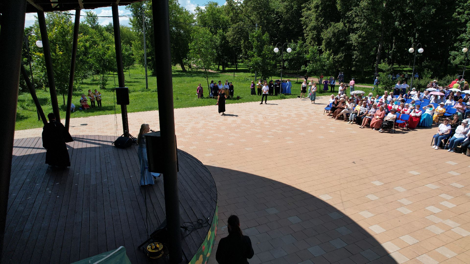 видео с коптера, люберцы, активное долголетие, фестиваль,