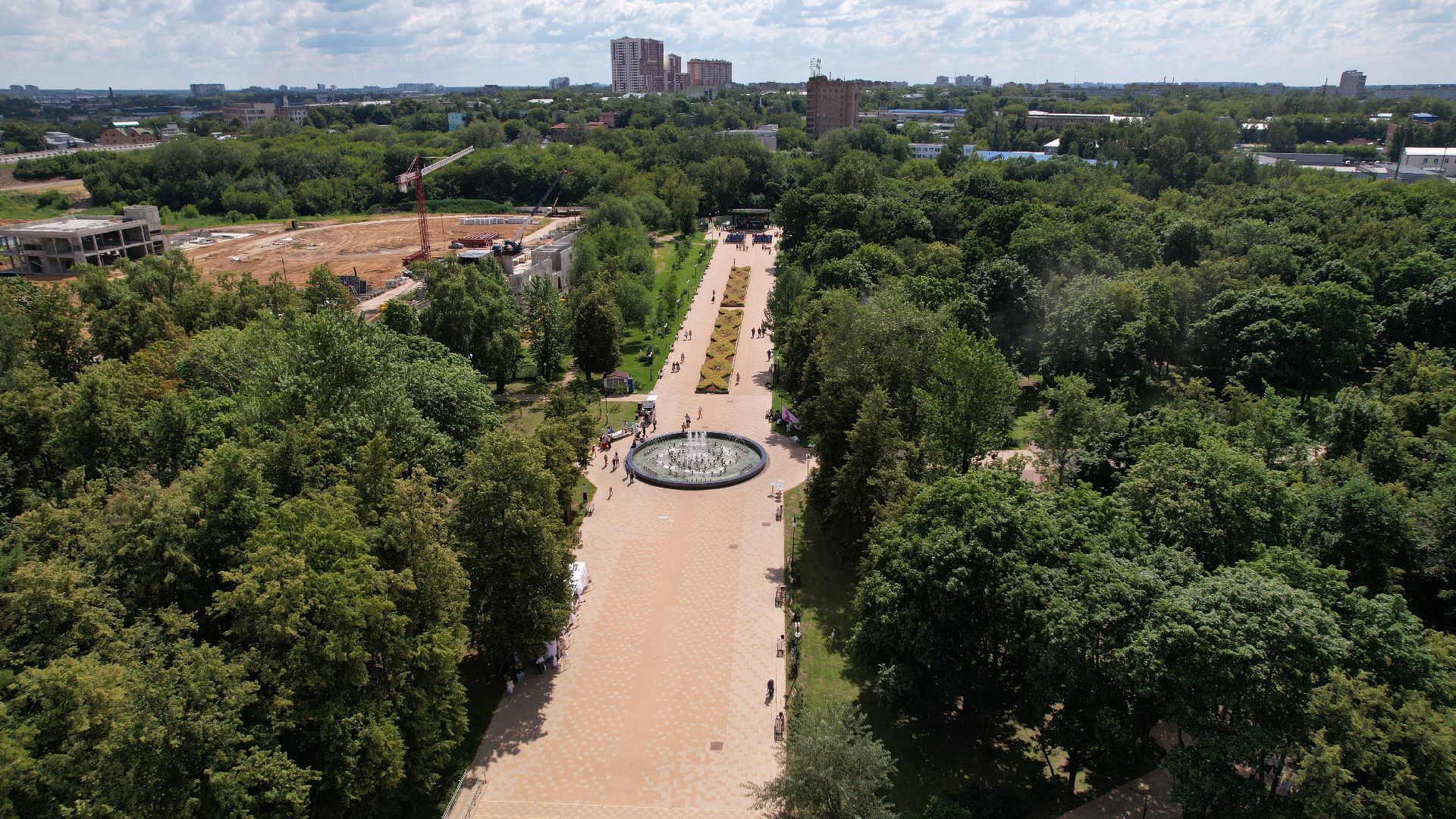 видео с коптера, люберцы, активное долголетие, фестиваль,