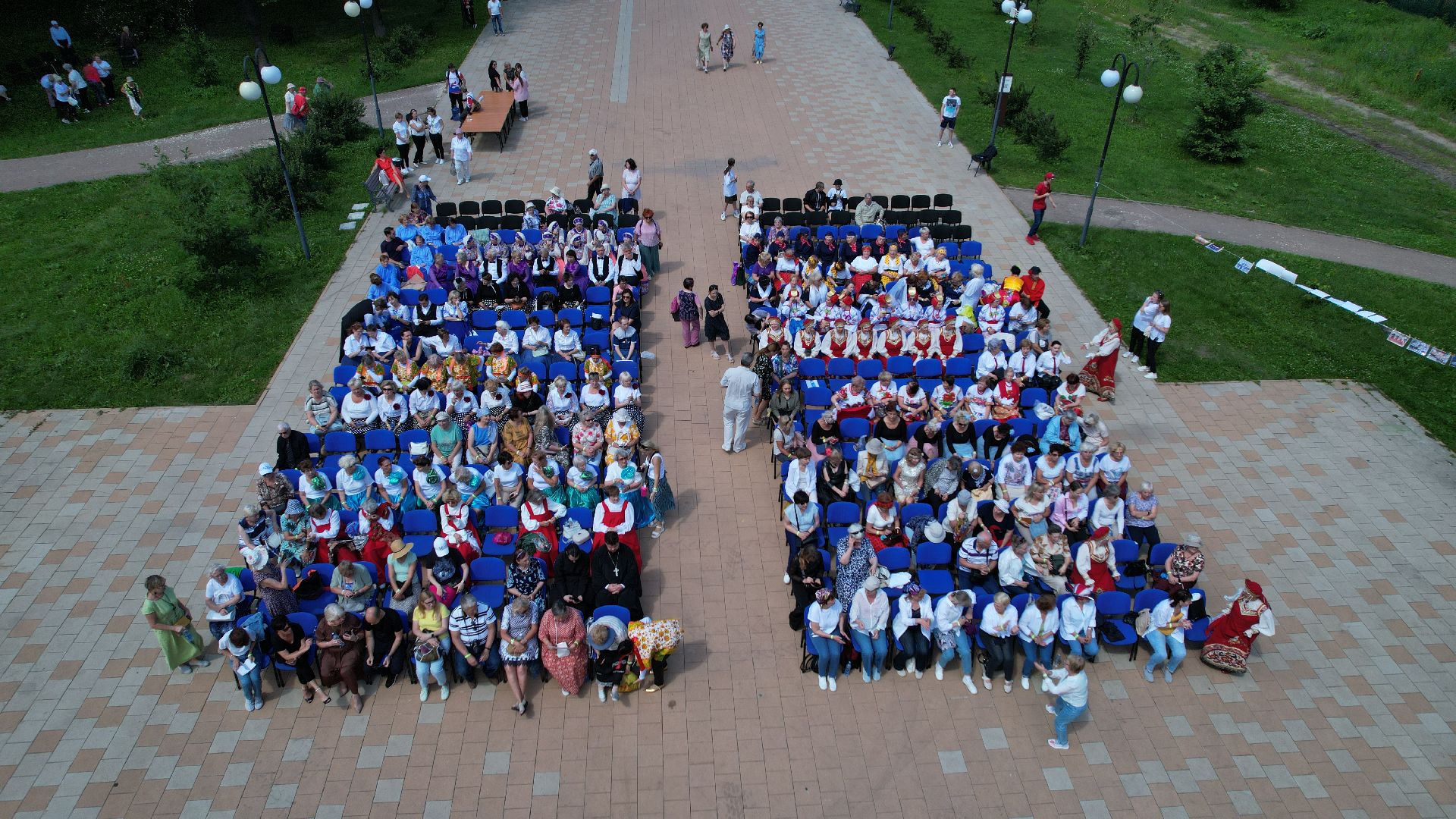 видео с коптера, люберцы, активное долголетие, фестиваль,