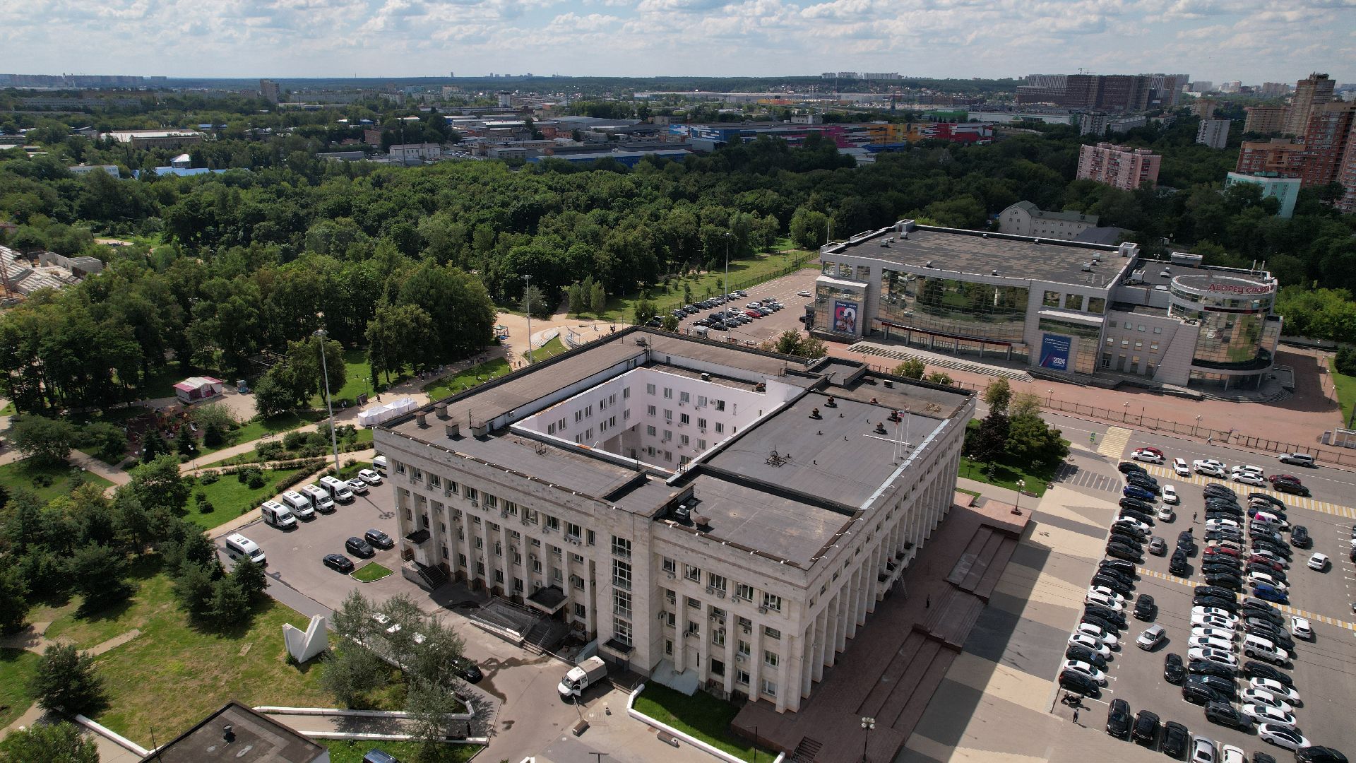 видео с коптера, люберцы, активное долголетие, фестиваль,