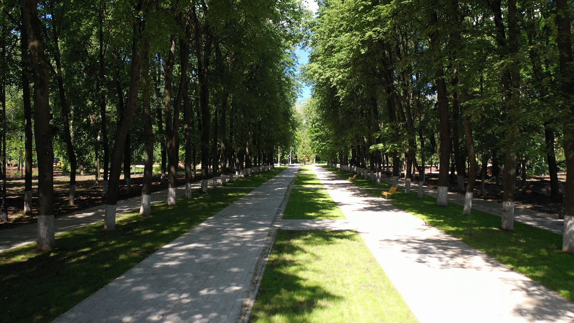 видео с коптера, Коломна, благоустройство, парк,