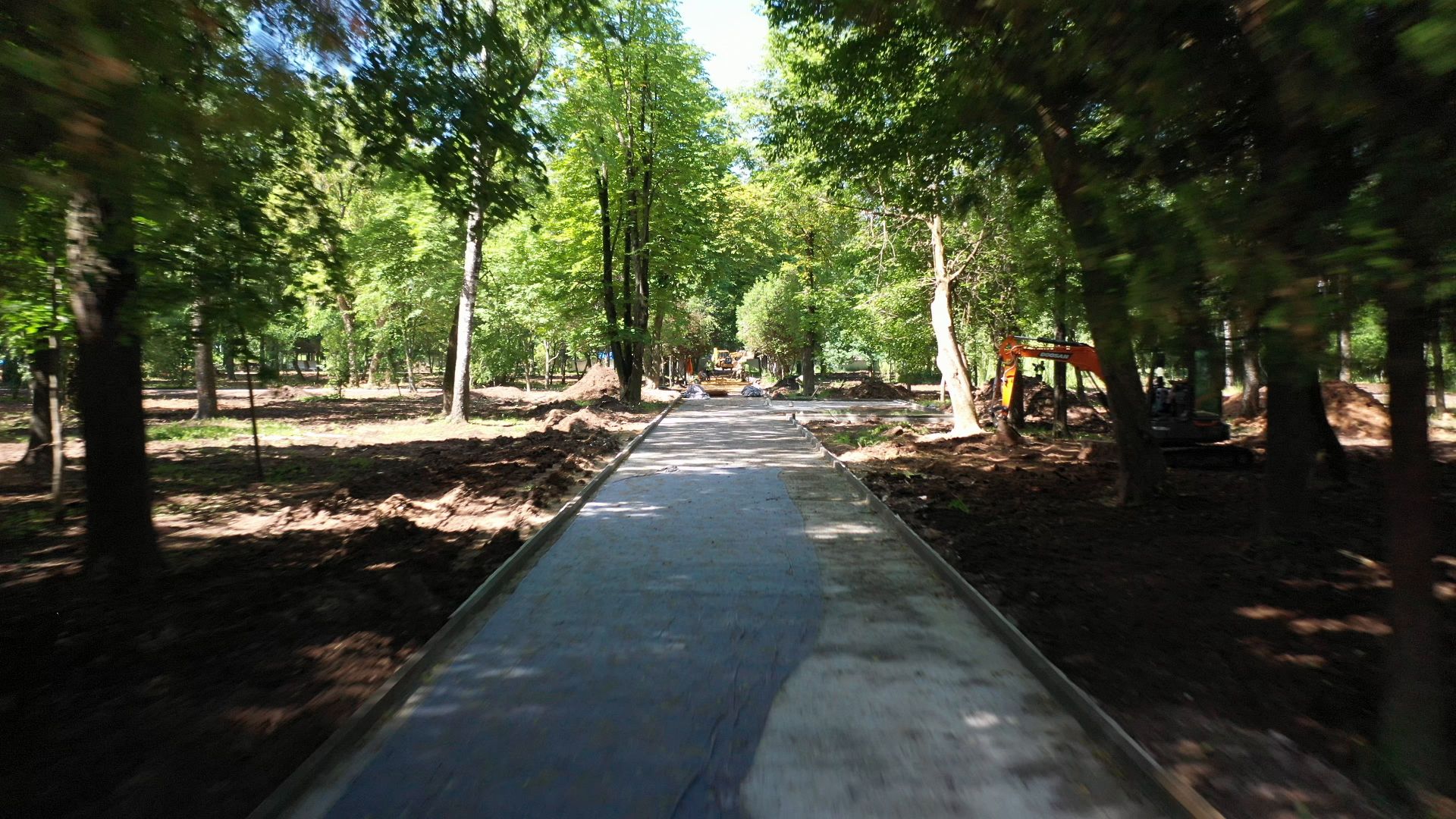 видео с коптера, Коломна, благоустройство, парк,