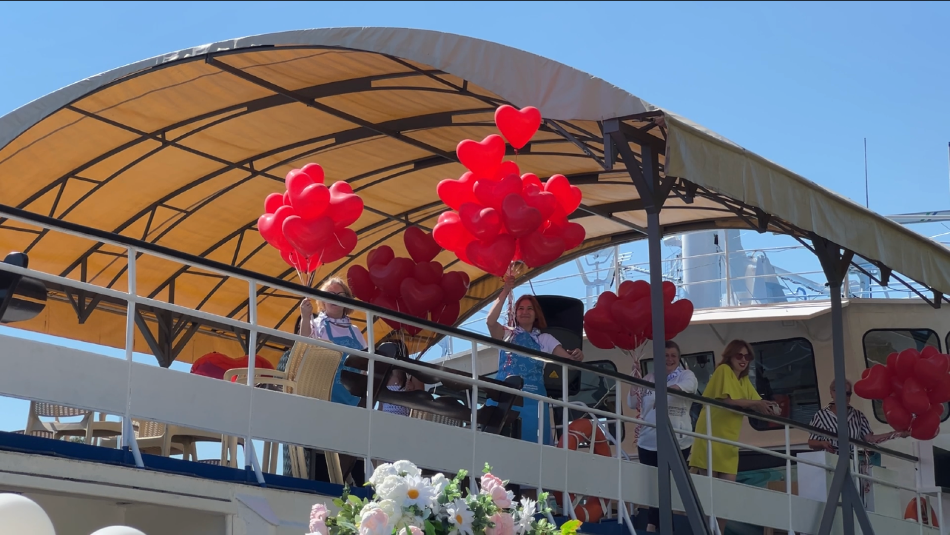 химки, общество, активное долголетие, юбиляры семейной жизни, теплоход, день семьи любви и верности,