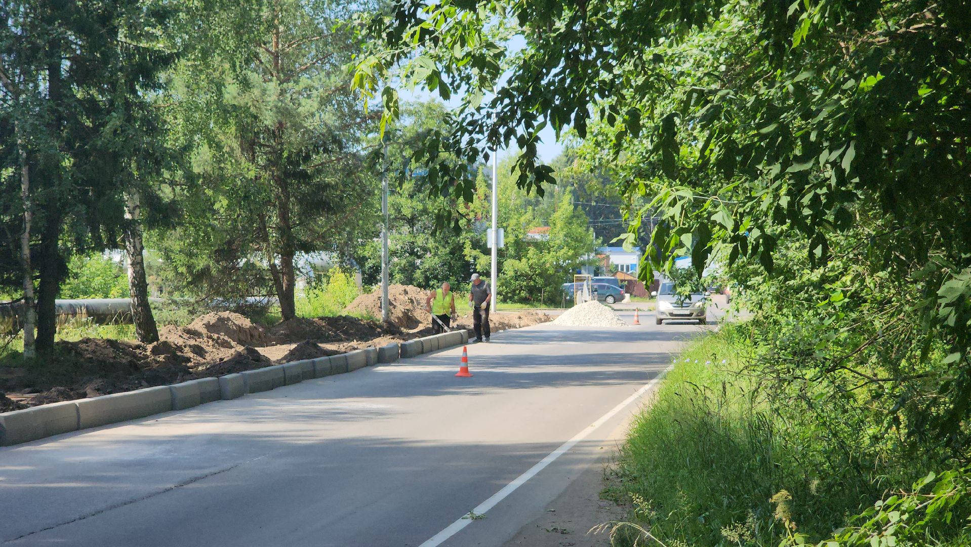 Дубна, Дороги, Строительство тротуара, Дорожная инфраструктура,