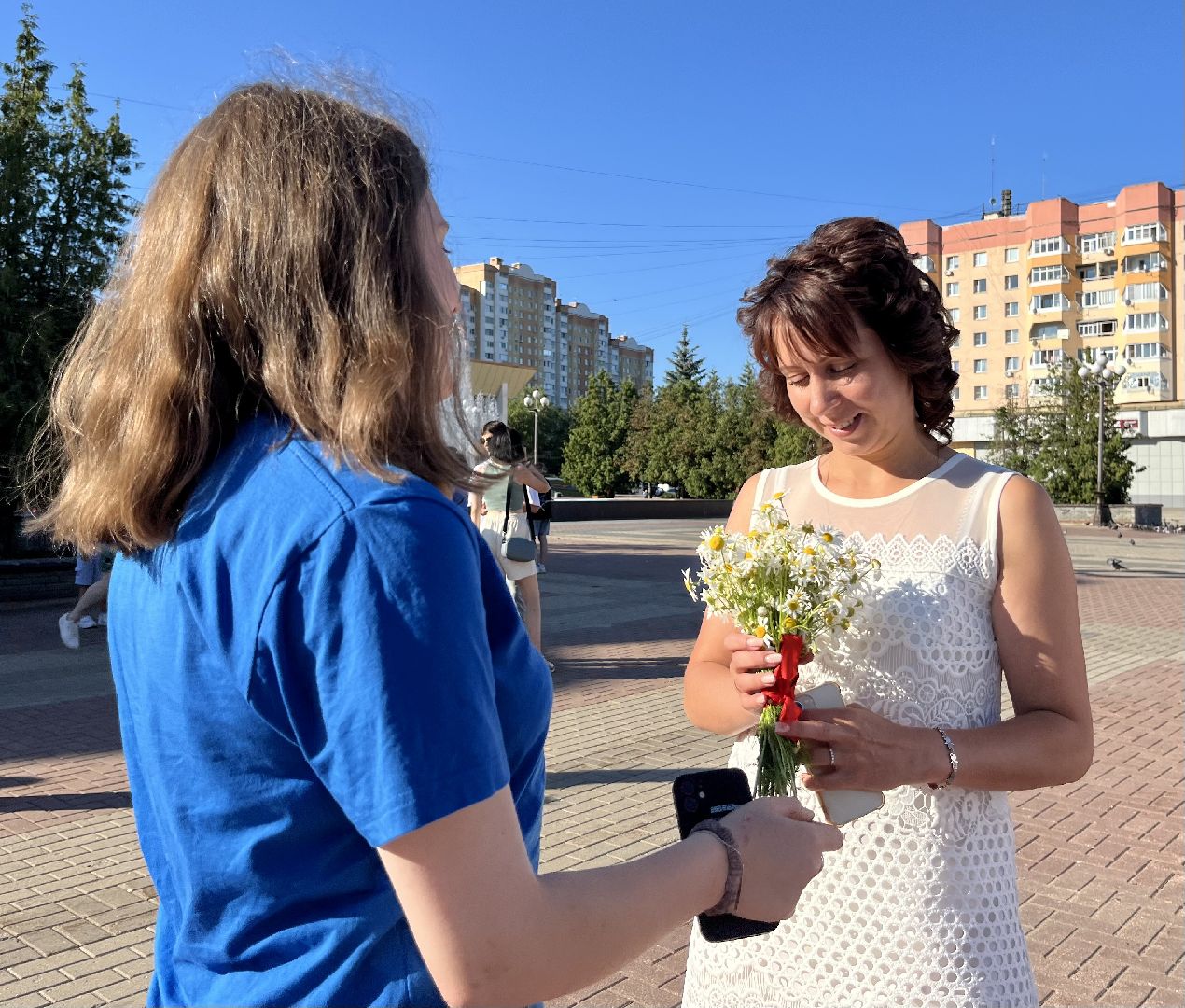 ромашки, ромашковое настроение, наро-фоминск, день семьи любви и верности, волонтеры подмосковья, движение первых подмосковья,