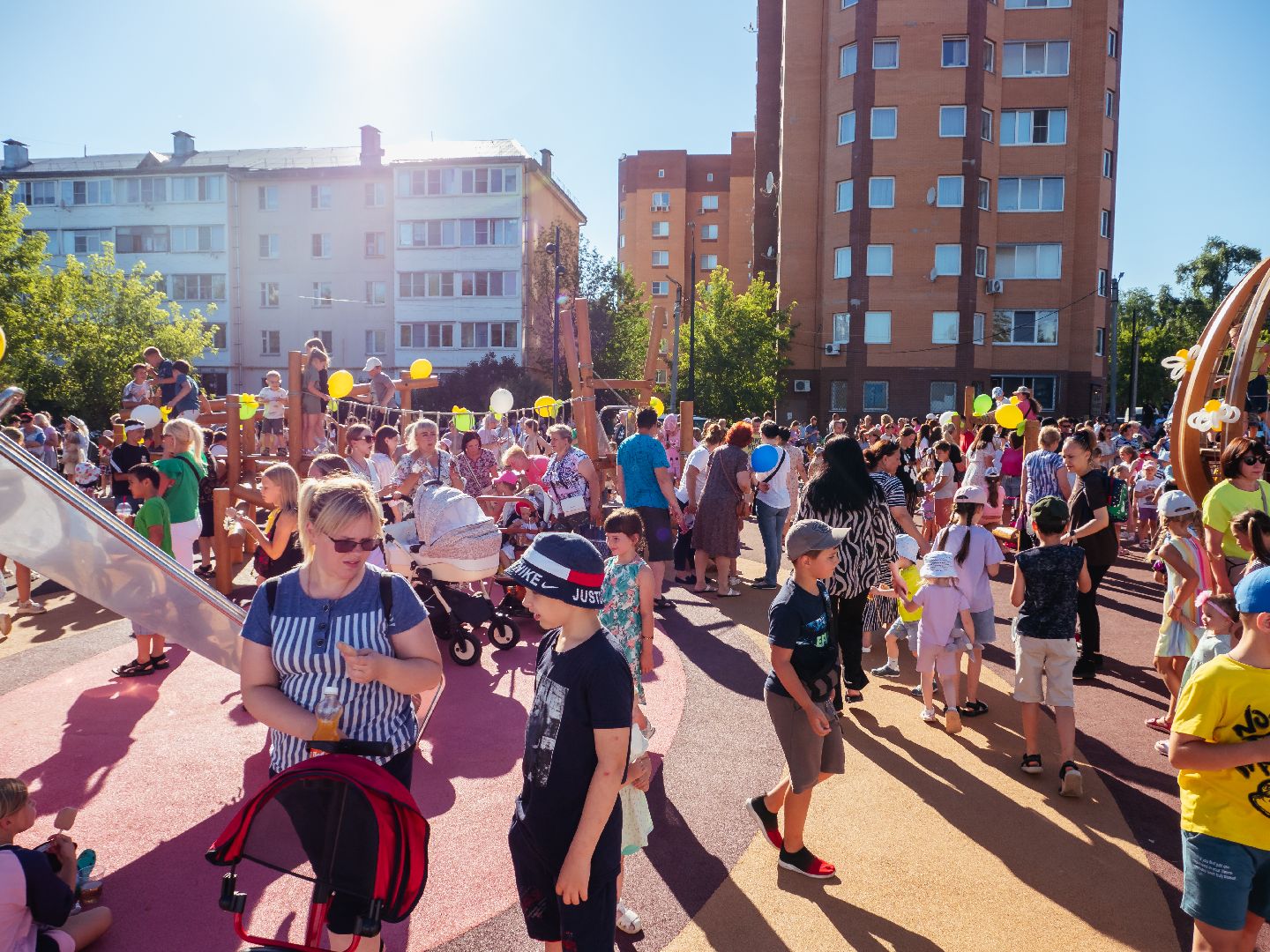 благоустройство, подмосквье, дедовск, открытие, детская площадка,