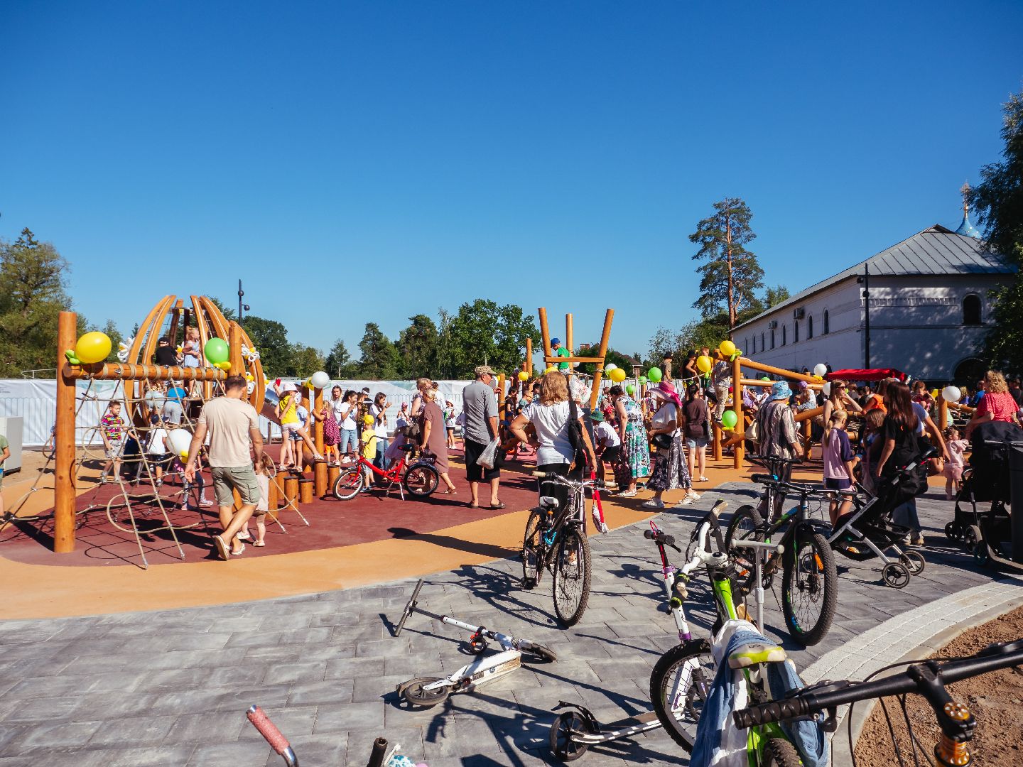 благоустройство, подмосквье, дедовск, открытие, детская площадка,