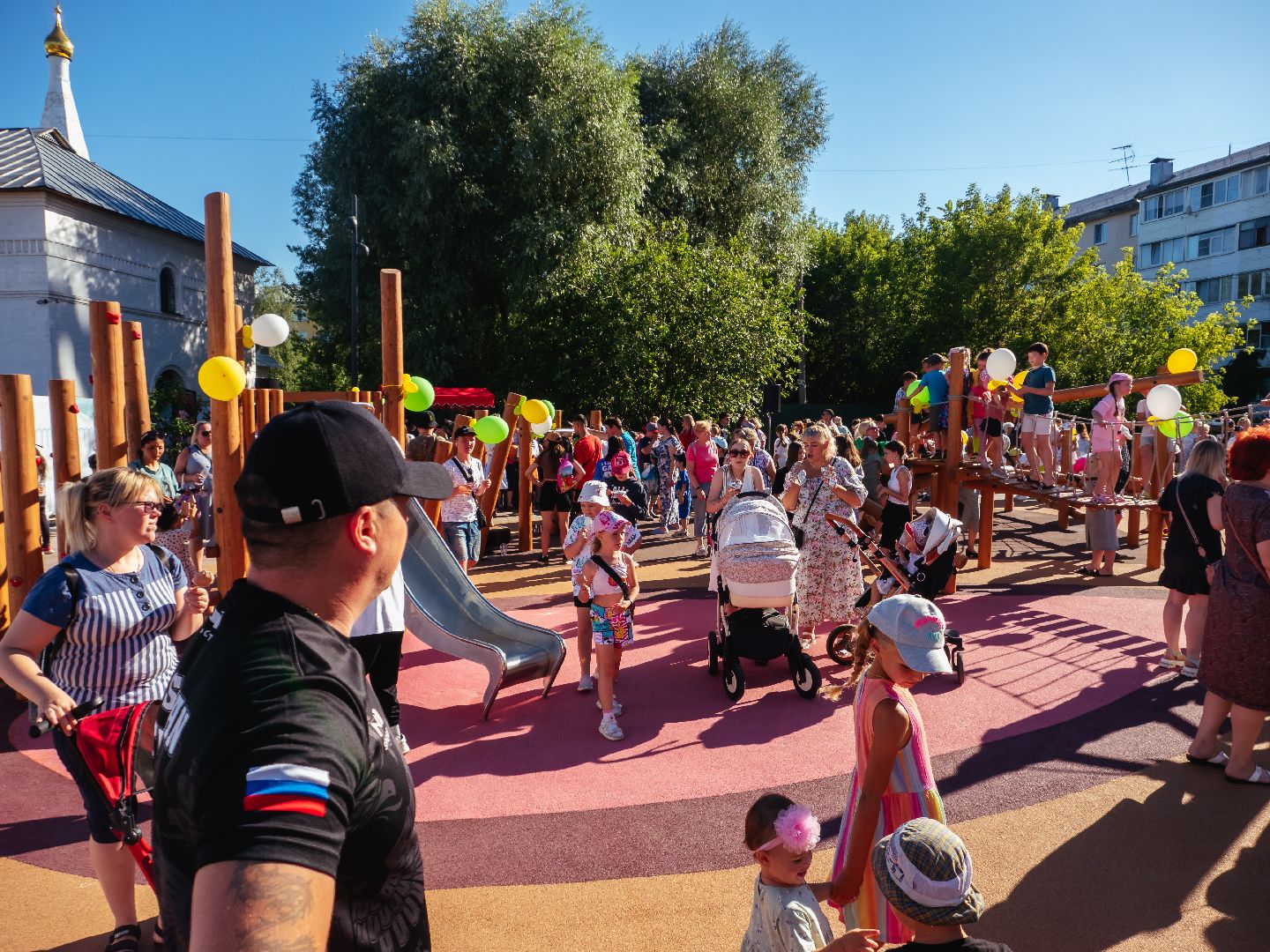 благоустройство, подмосквье, дедовск, открытие, детская площадка,