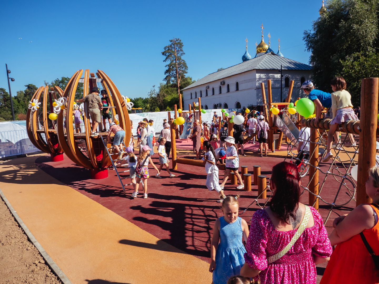благоустройство, подмосквье, дедовск, открытие, детская площадка,