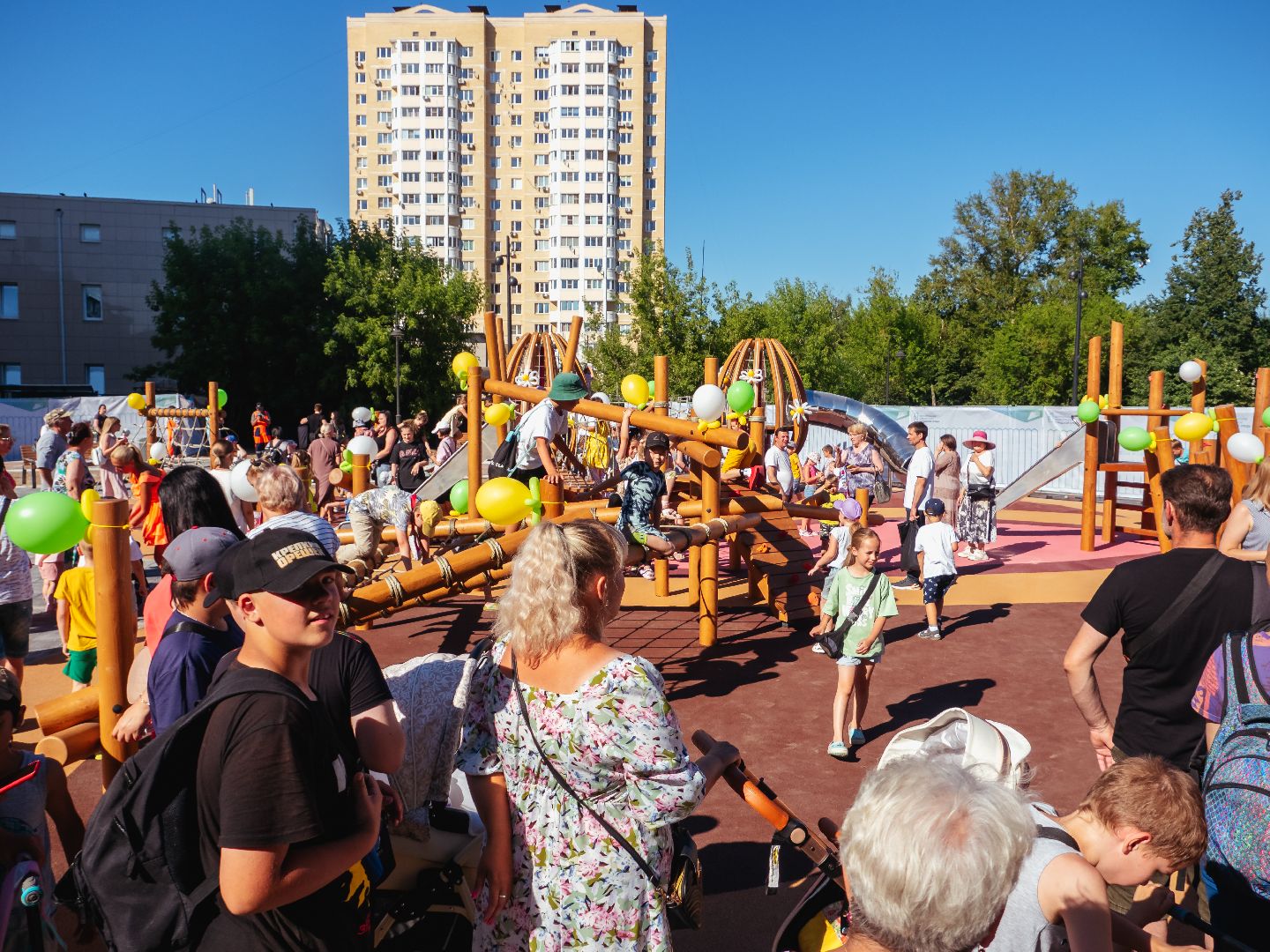 благоустройство, подмосквье, дедовск, открытие, детская площадка,