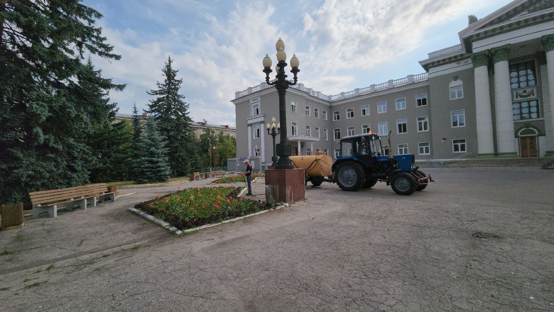 ступино, Полив цветов, комфортная городская среда,