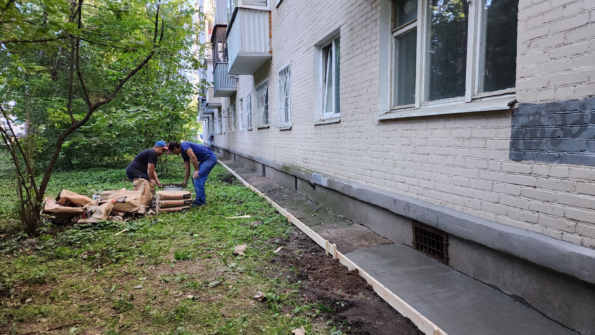 пушкино, отмостка, мкд, ремонт дома, жкх, жкх и благоустройство,