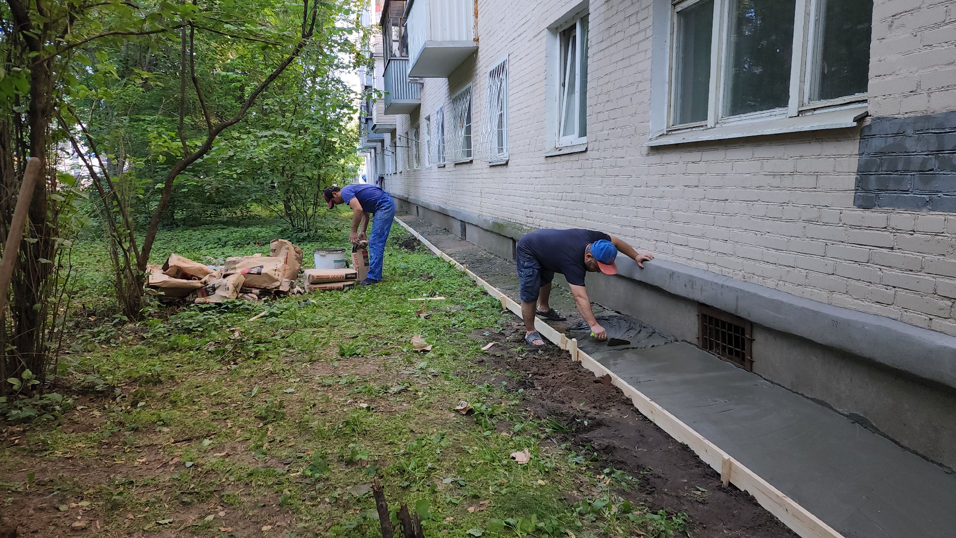 пушкино, отмостка, мкд, ремонт дома, жкх, жкх и благоустройство,