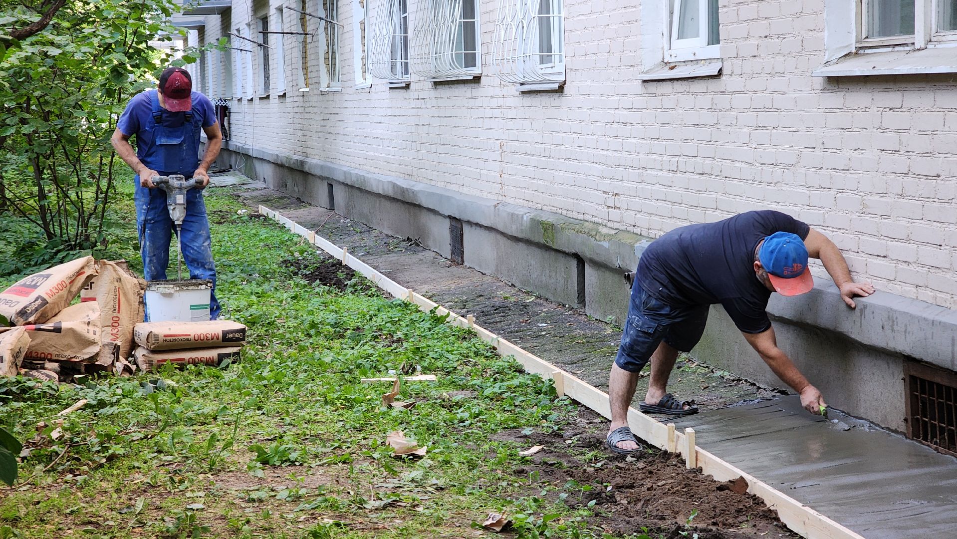 пушкино, отмостка, мкд, ремонт дома, жкх, жкх и благоустройство,