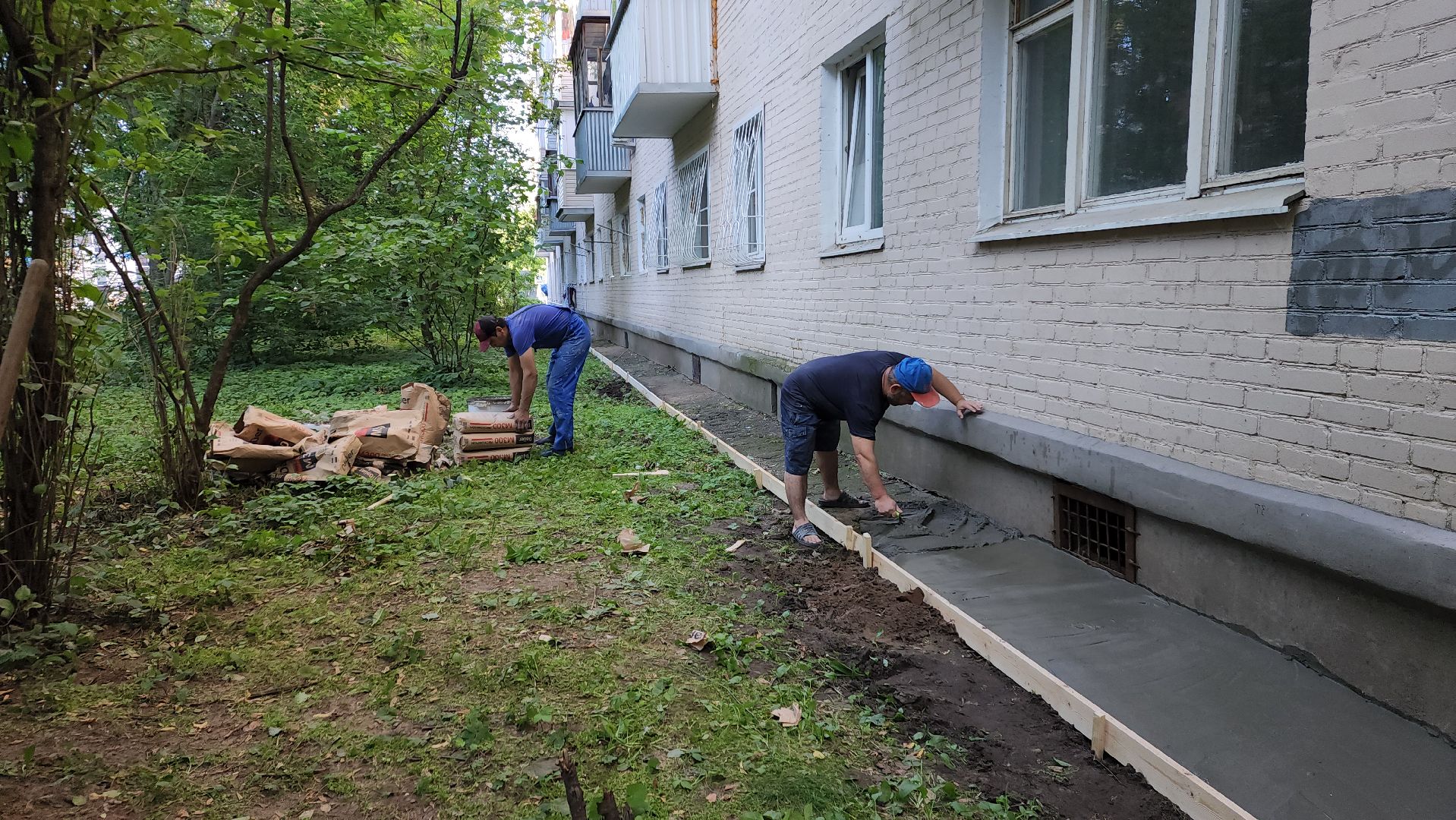 пушкино, отмостка, мкд, ремонт дома, жкх, жкх и благоустройство,