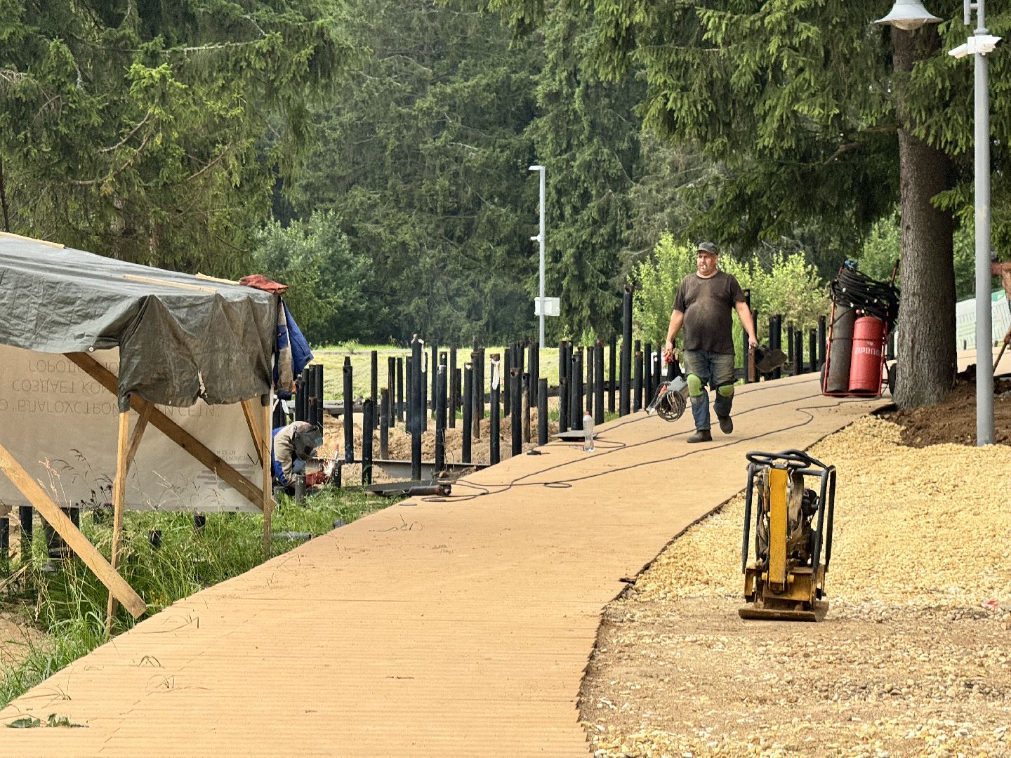 шаховская, плотина, строителтство,