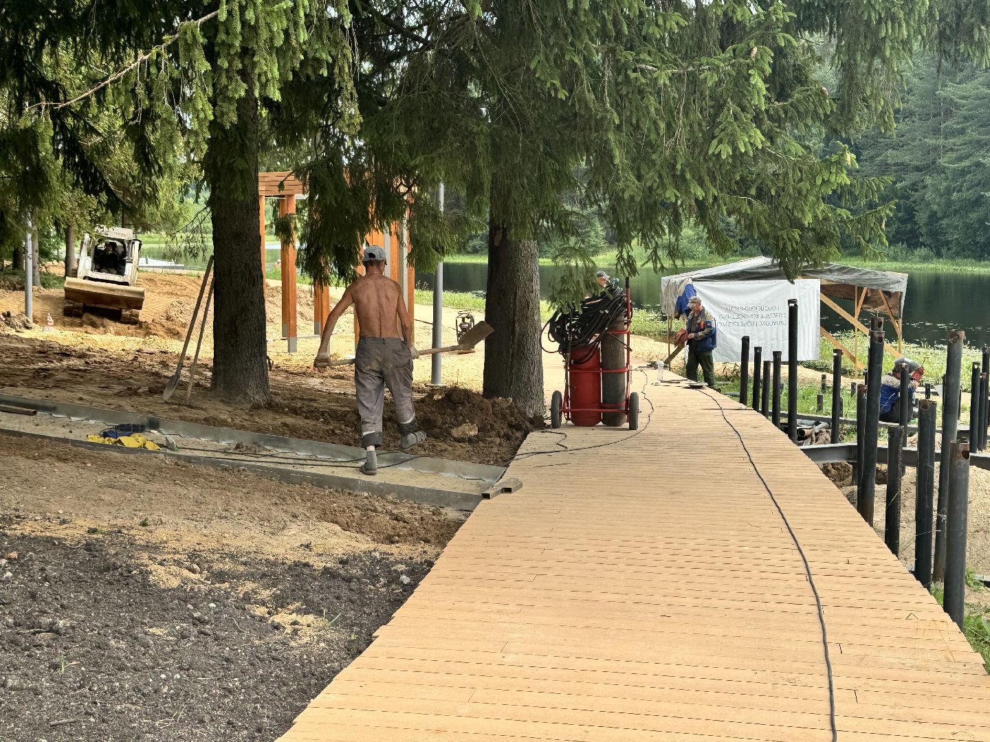 шаховская, плотина, строителтство,