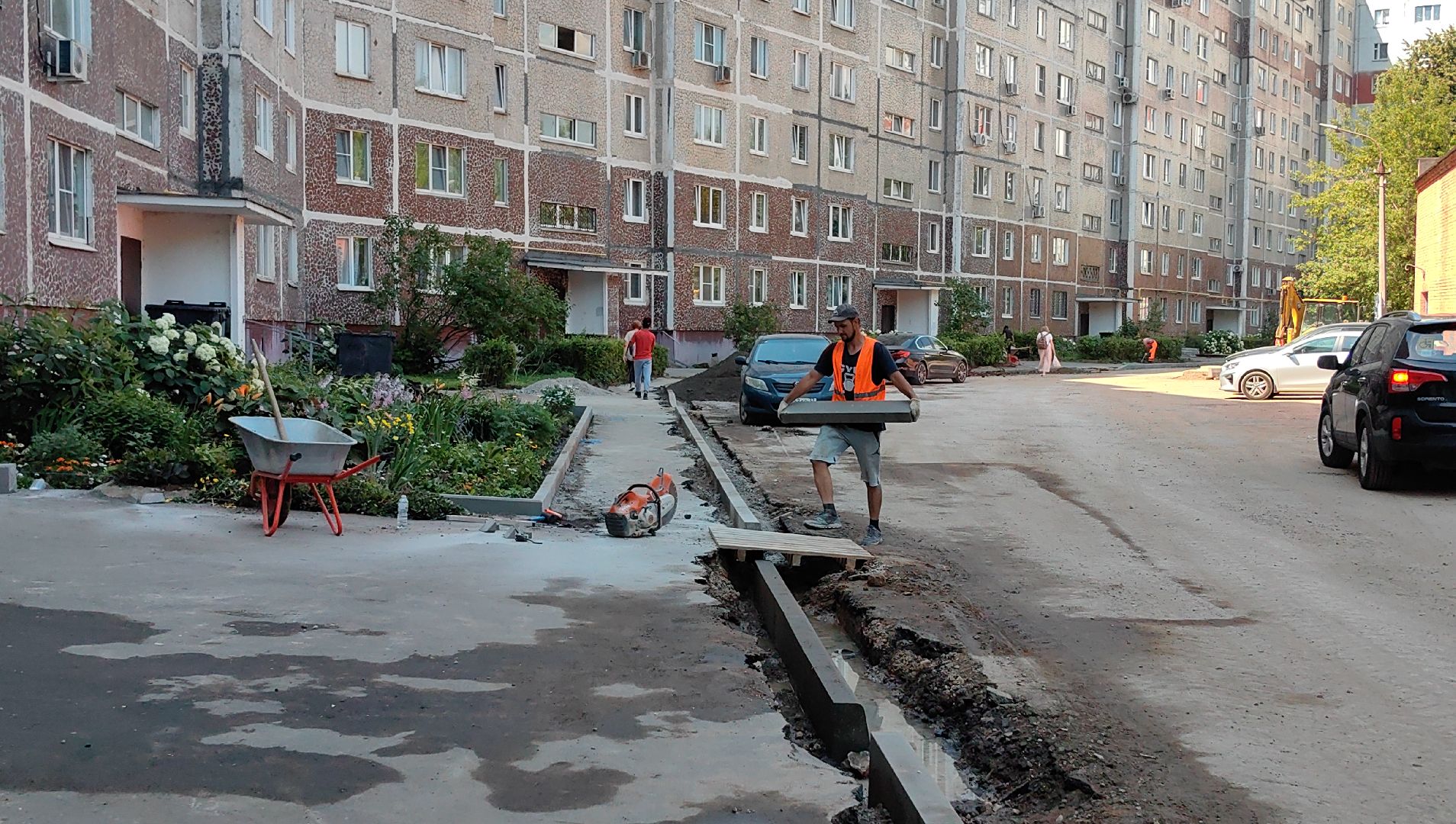 ремонт дорог, благоустройство, детская площадка, тротуар, щёлково,