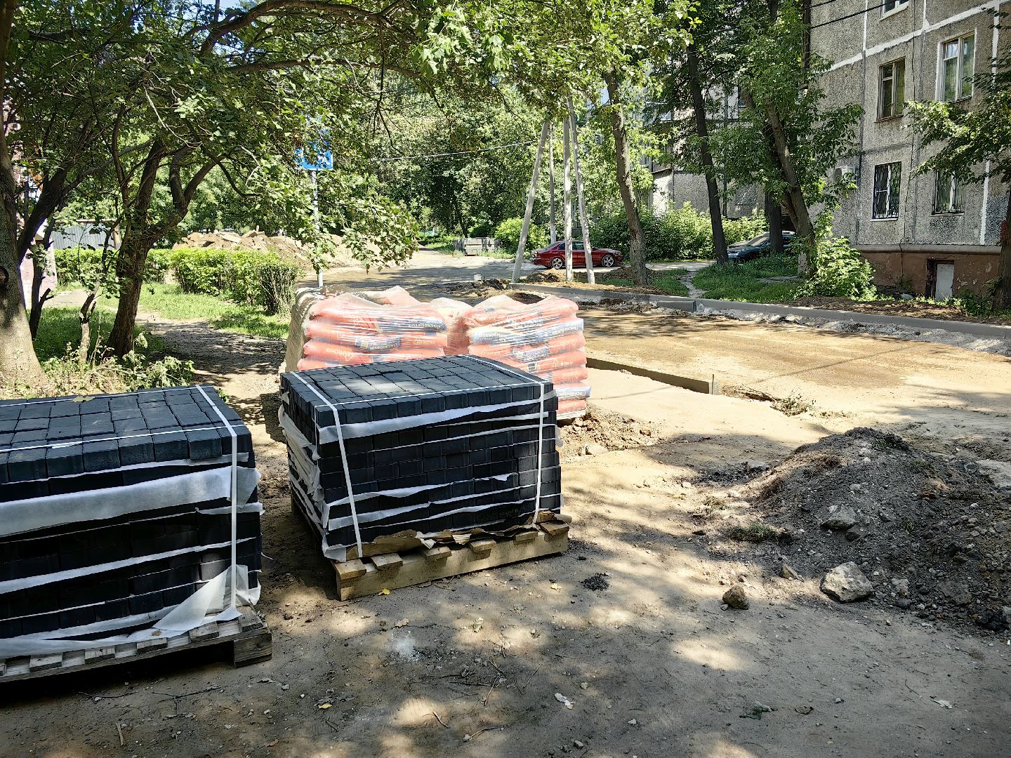 ремонт дорог, благоустройство, детская площадка, тротуар, щёлково,